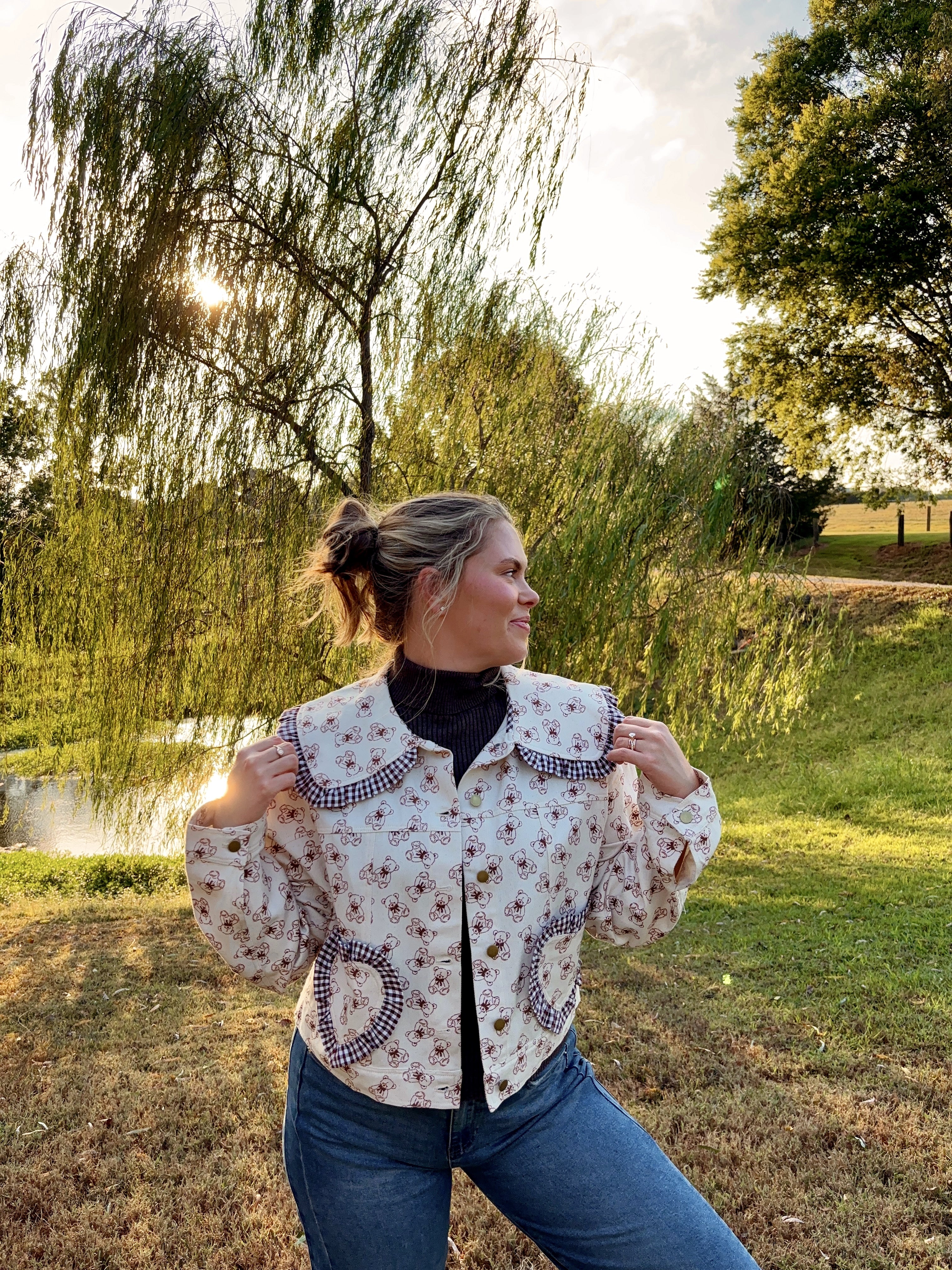 Love, Teddy Gingham Jacket