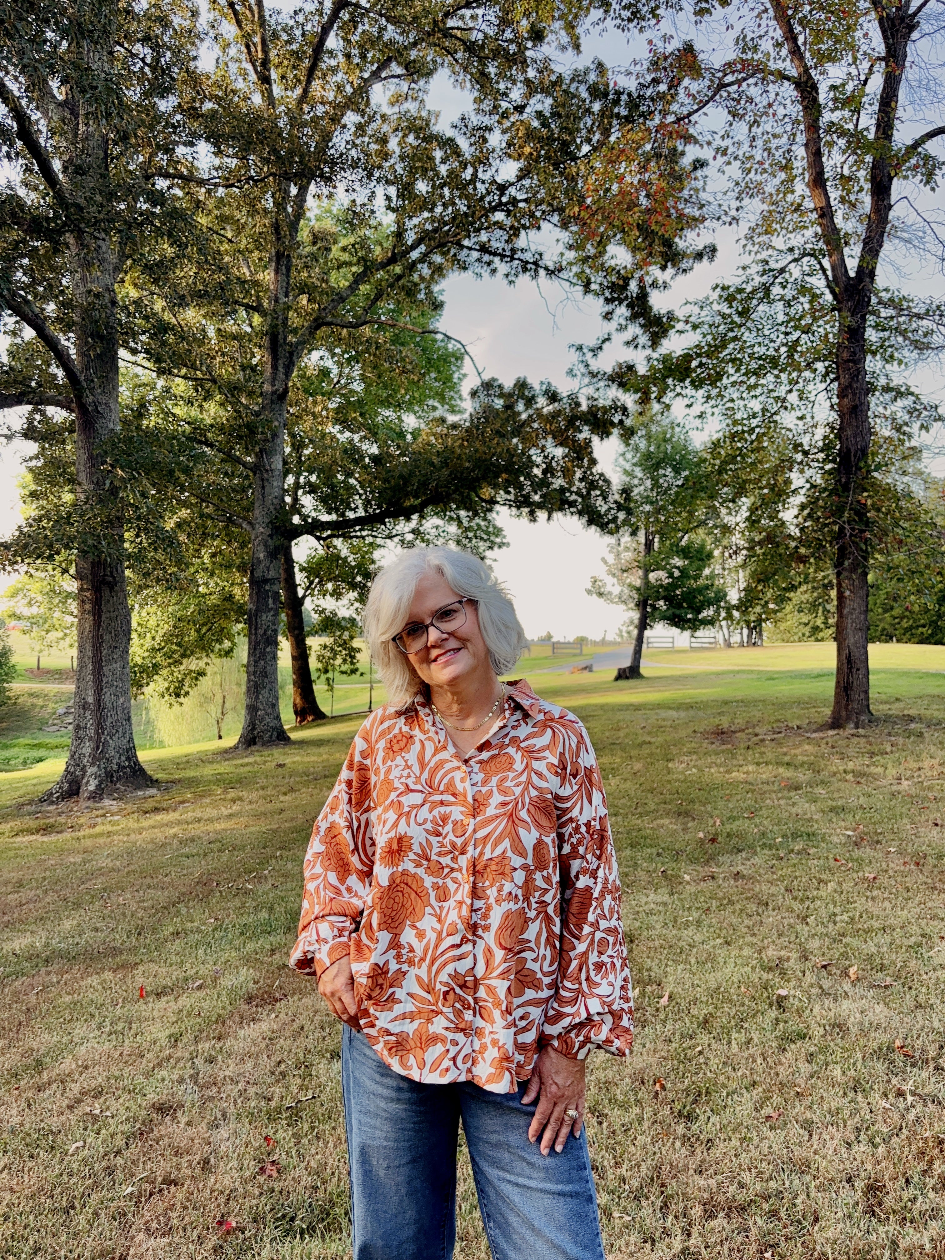 Lina Floral Woven Top