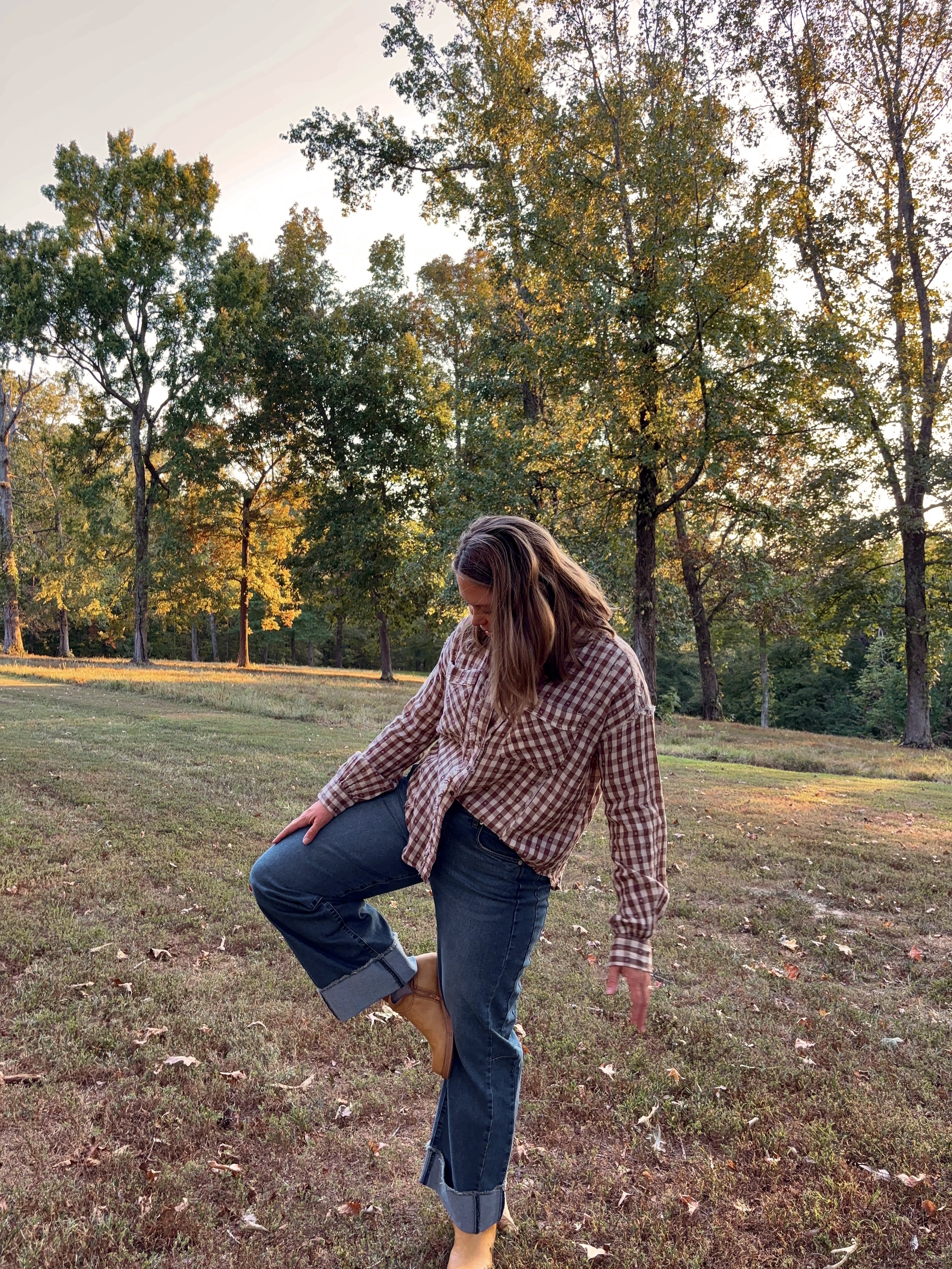 Saddle Up Gingham Top