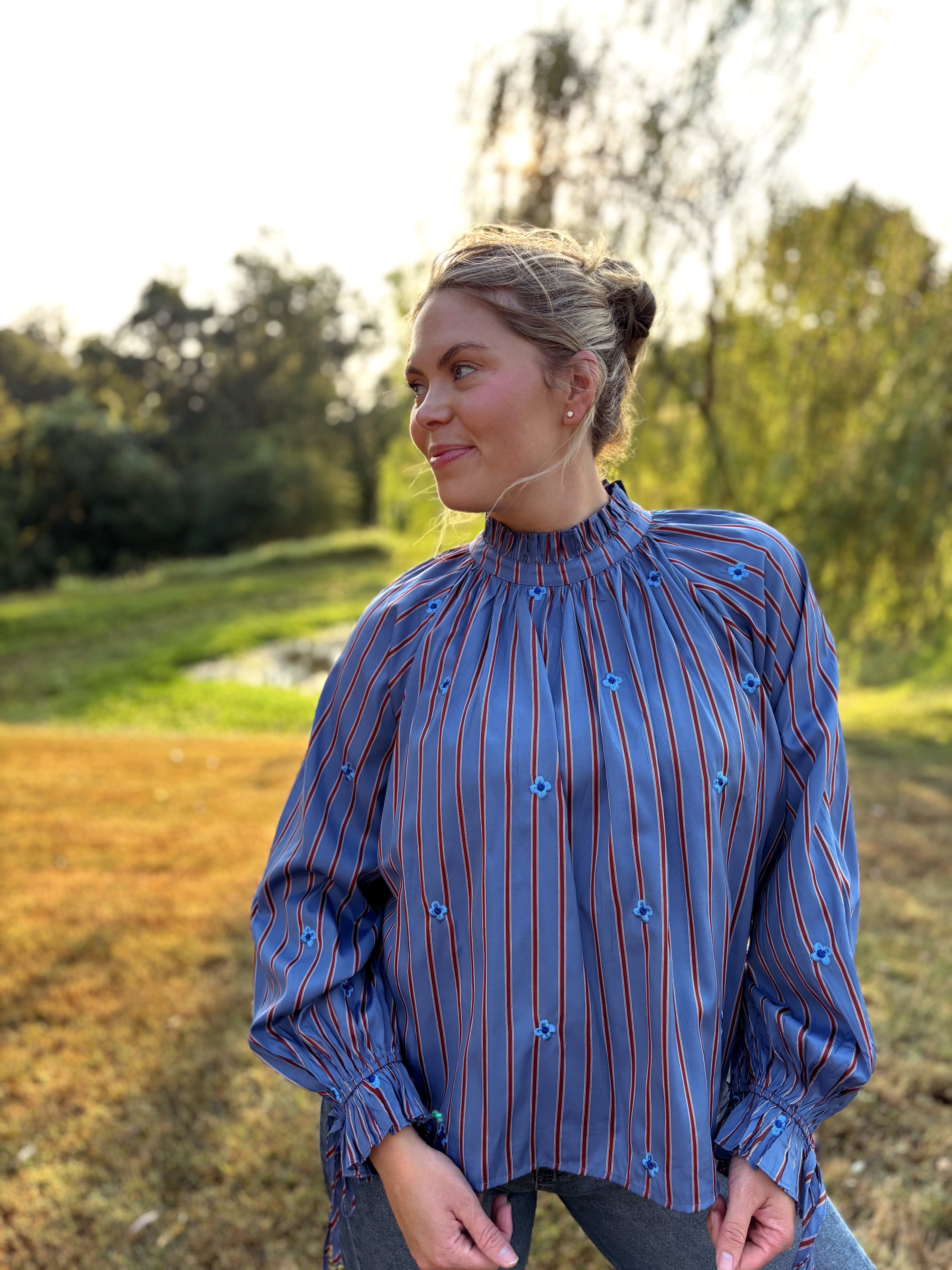 Feelin' Floral Embriodered Top