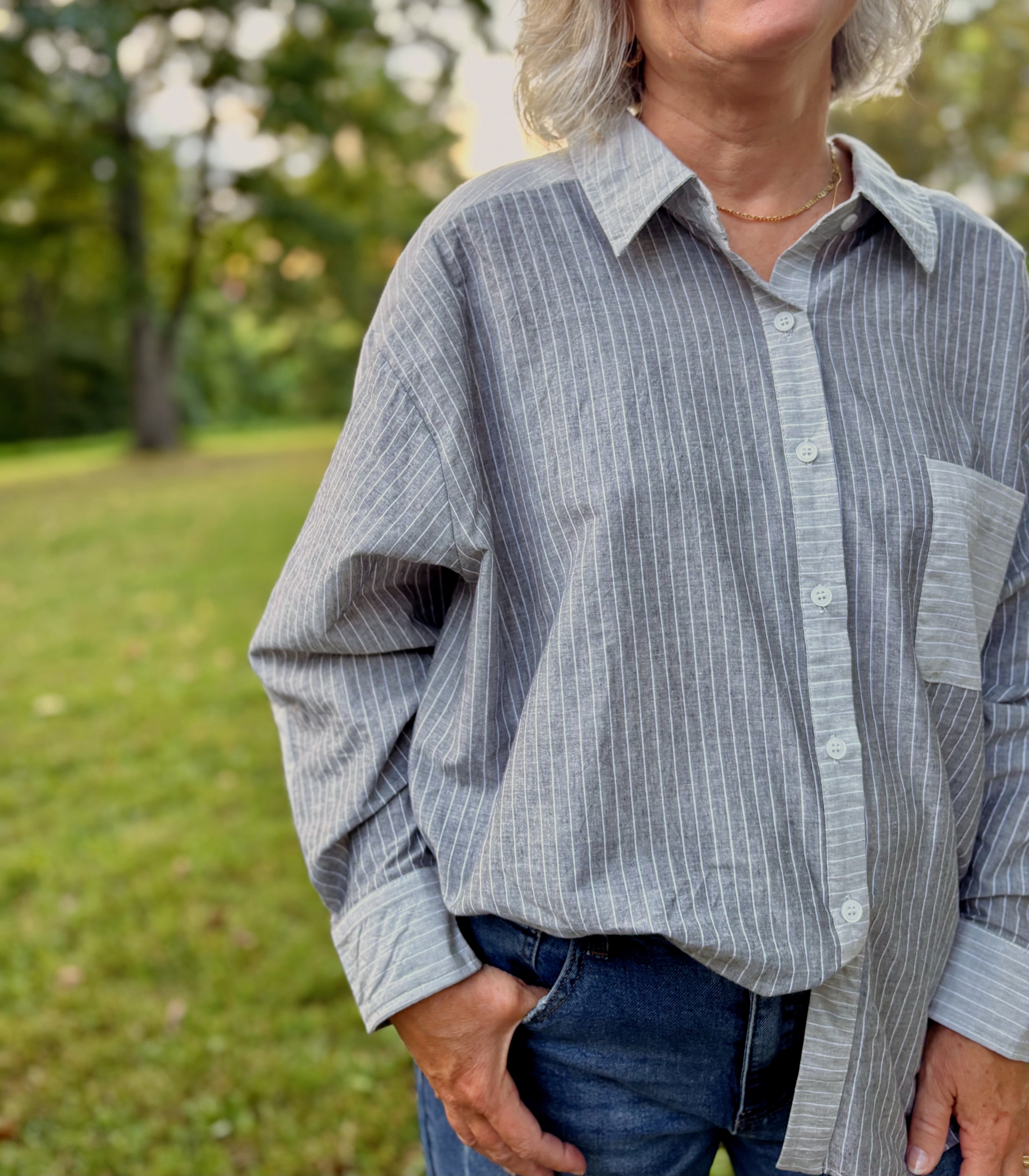 Collins Striped Blouse