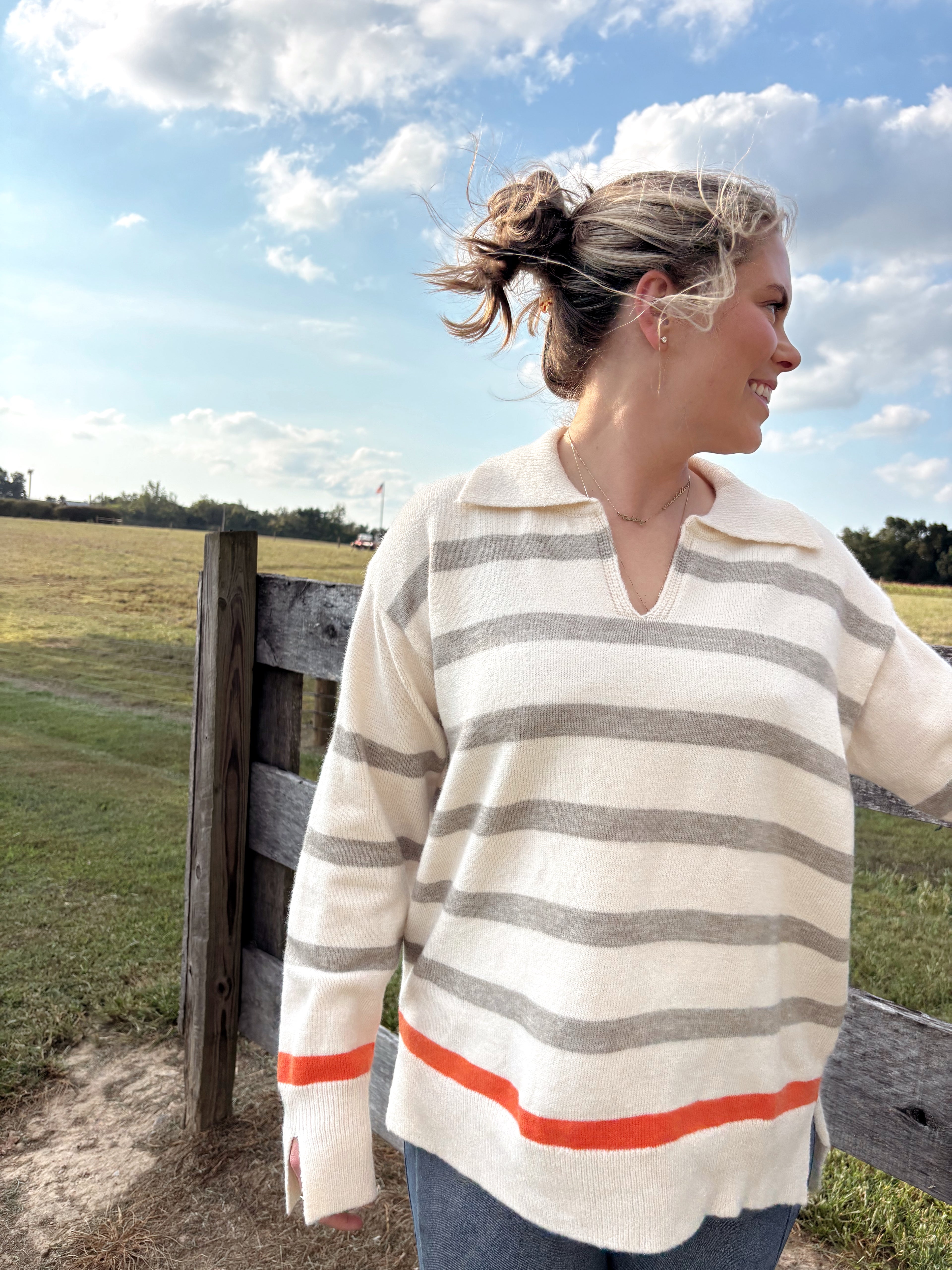 Seeing Stripes Knit Sweater