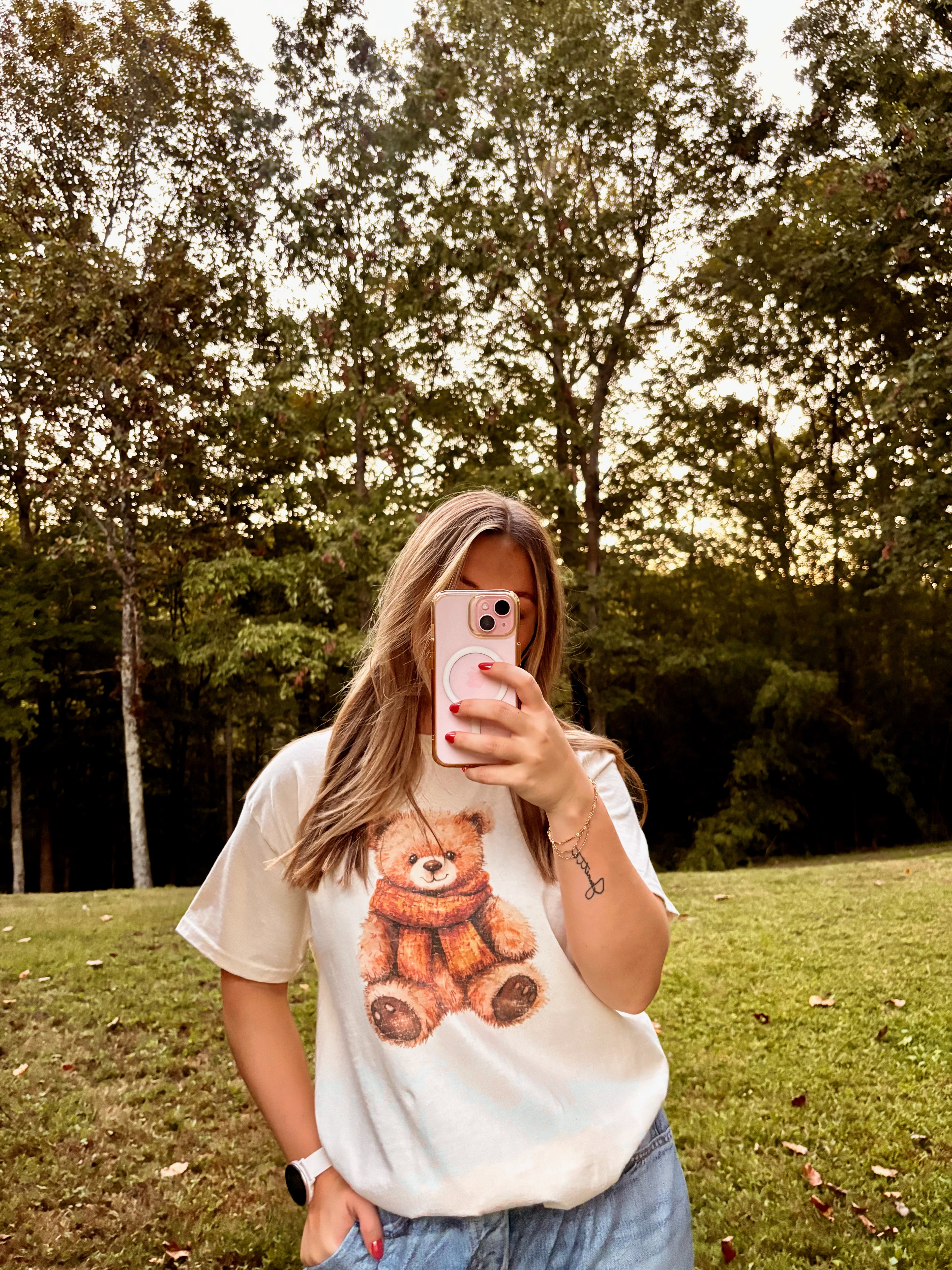 Cozy Fall Teddy Bear T-Shirt
