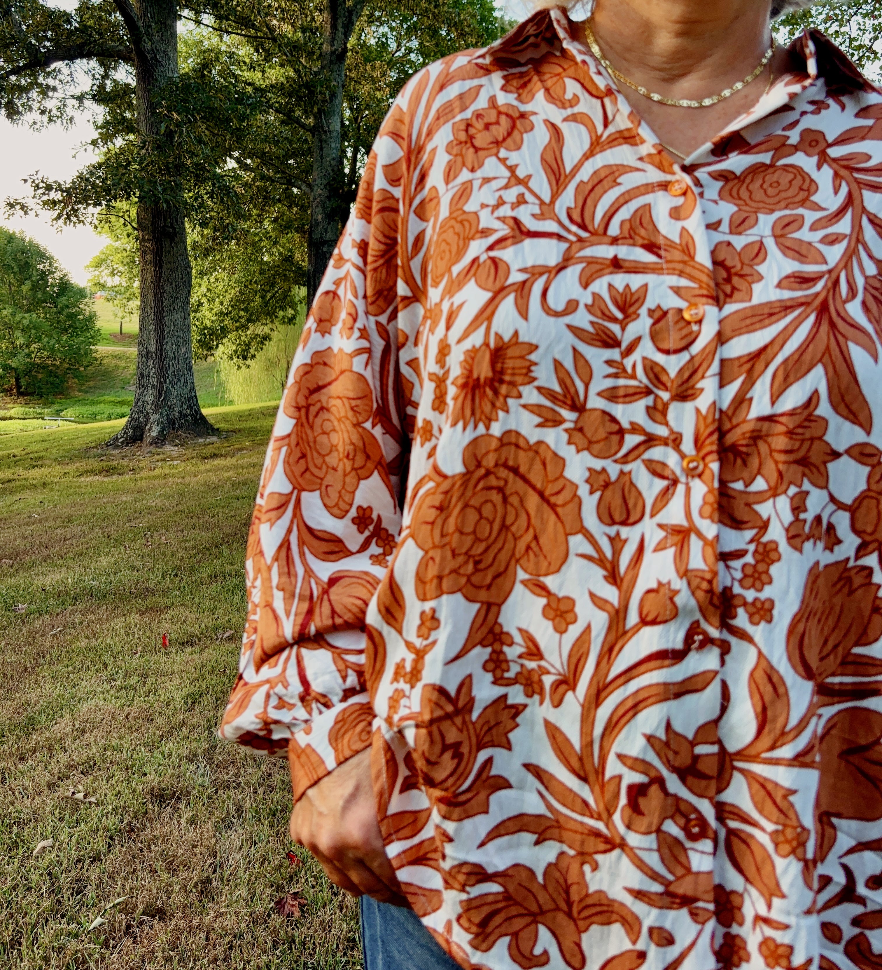 Lina Floral Woven Top