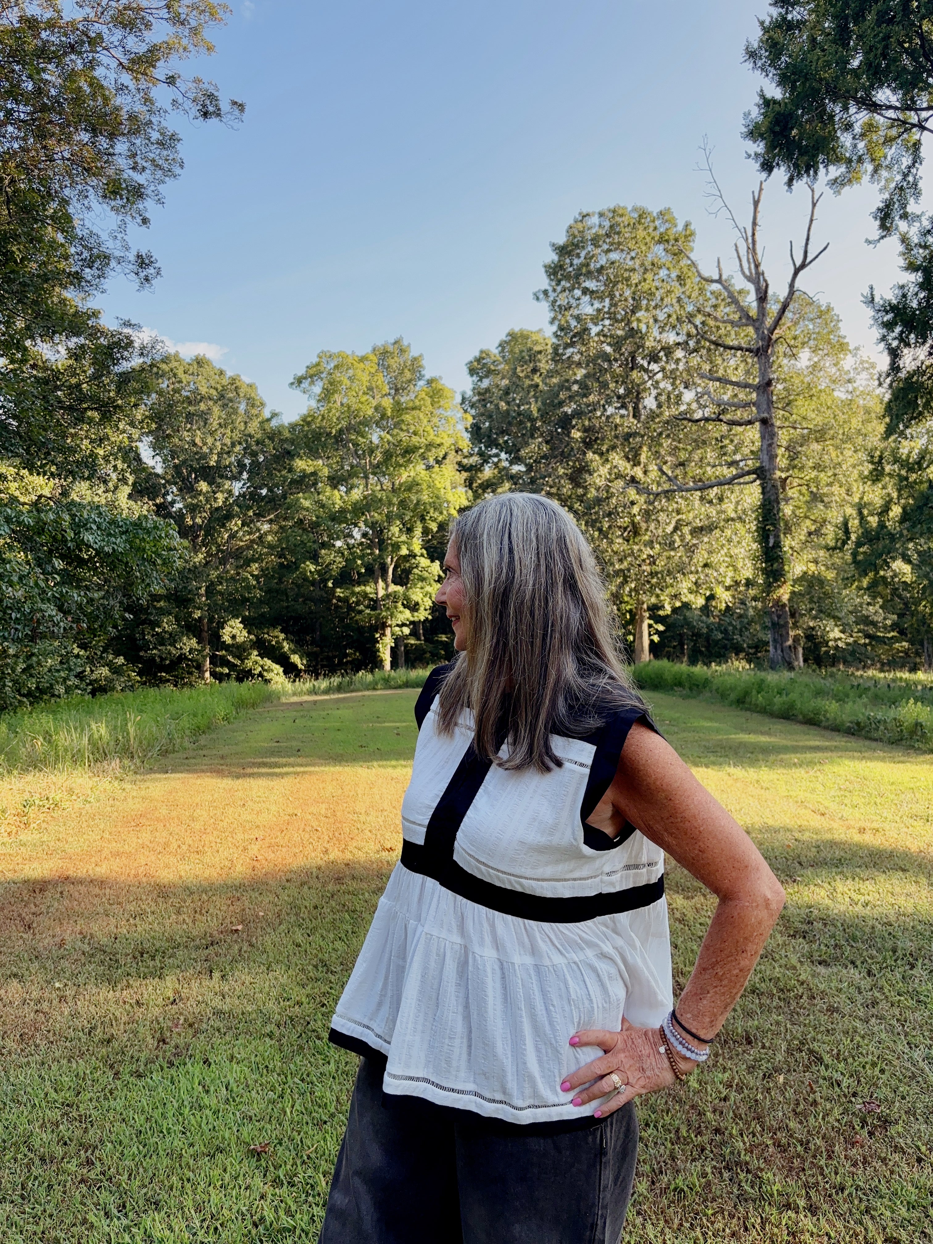 Annie Contrast Sleeveless Top