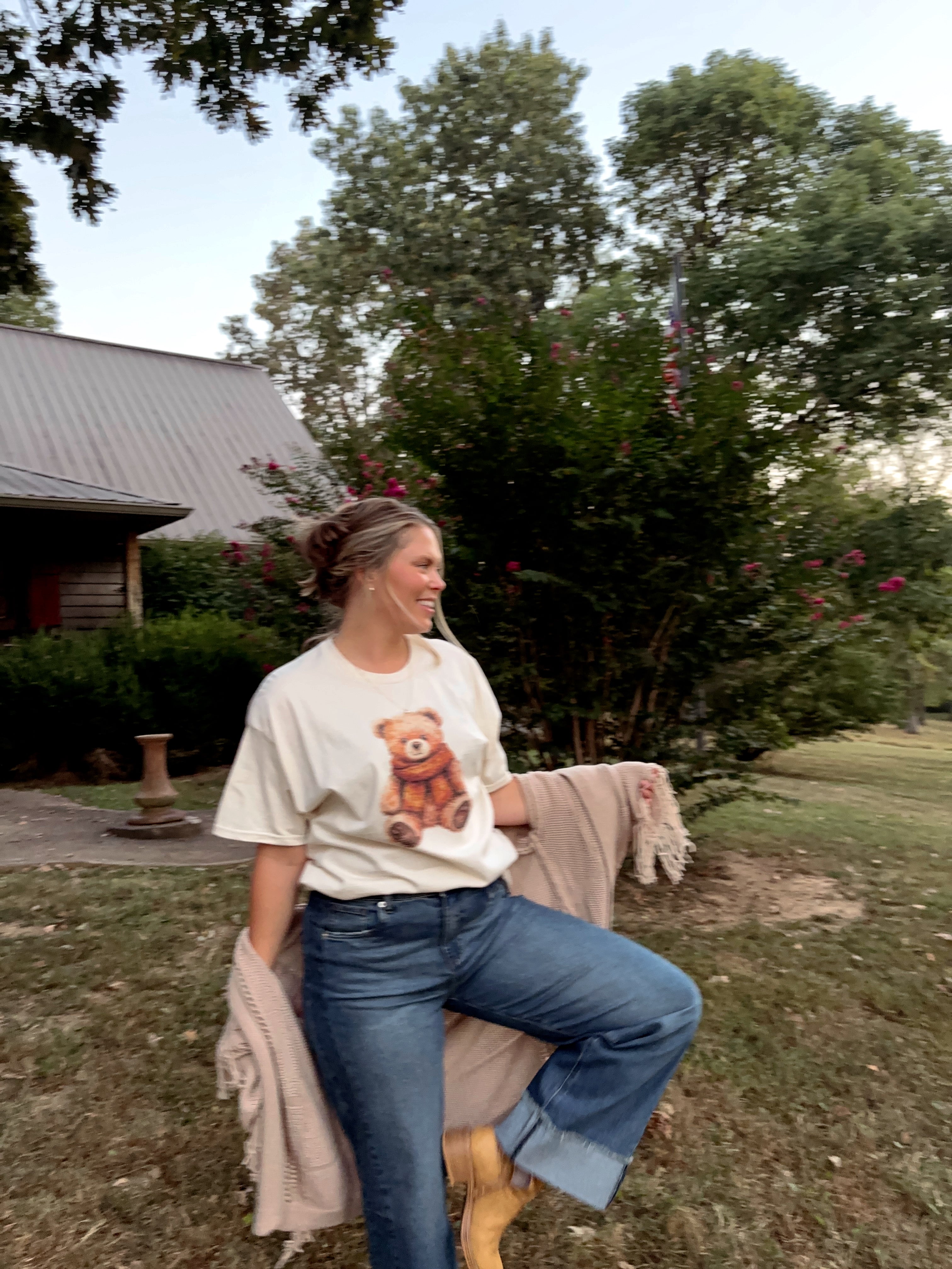 Cozy Fall Teddy Bear T-Shirt