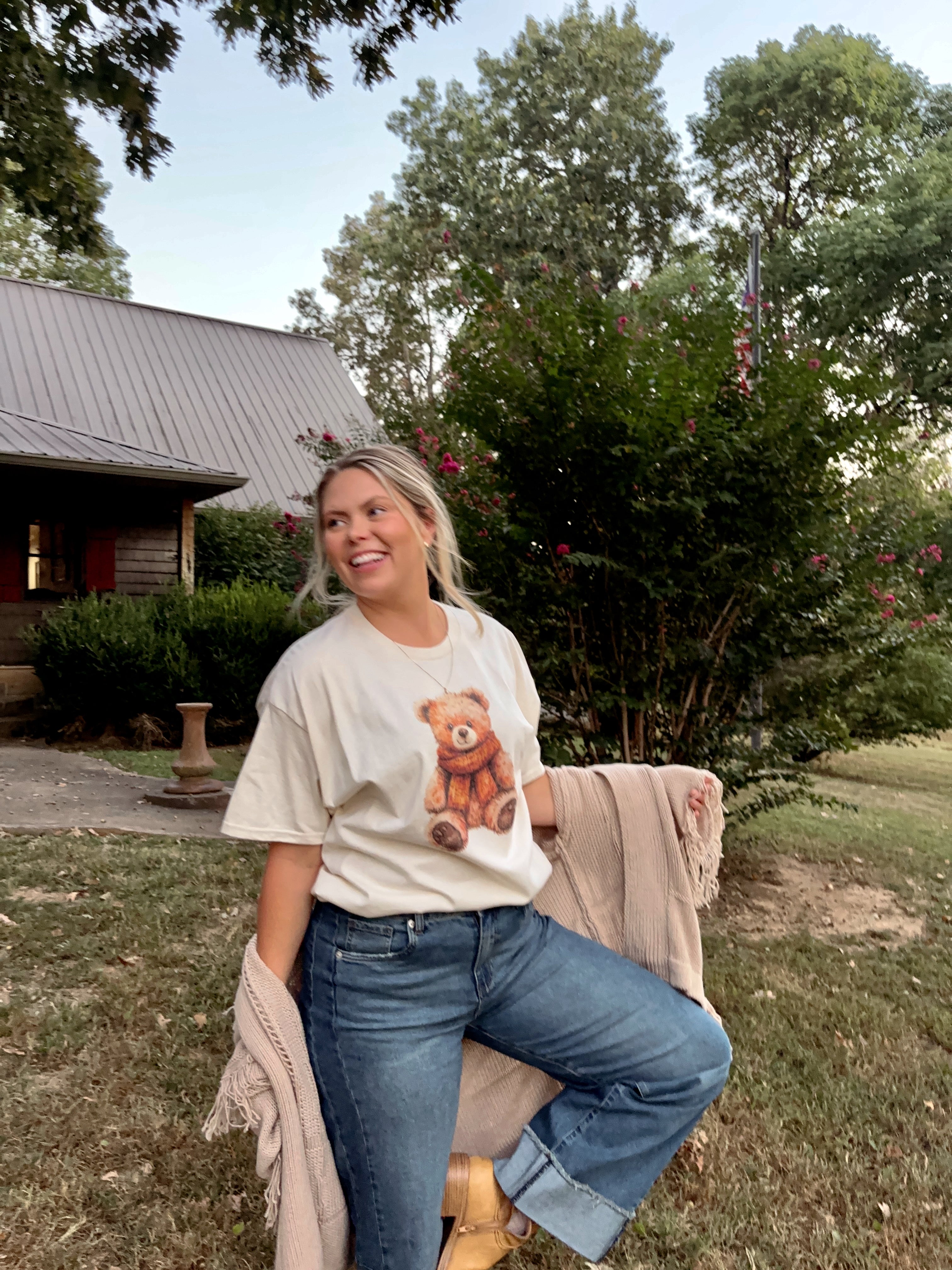Cozy Fall Teddy Bear T-Shirt