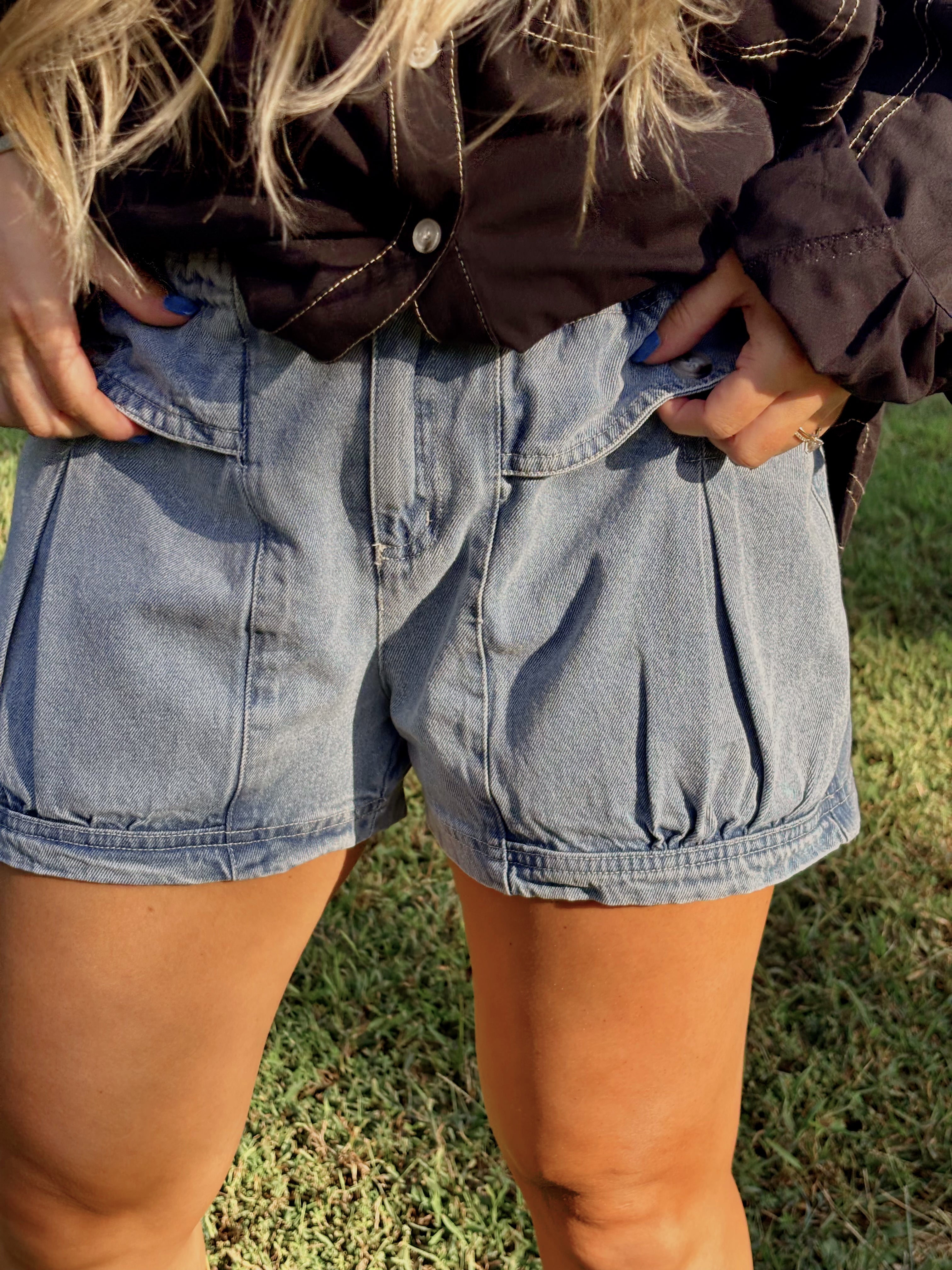 Pick Me Pocket Denim Shorts