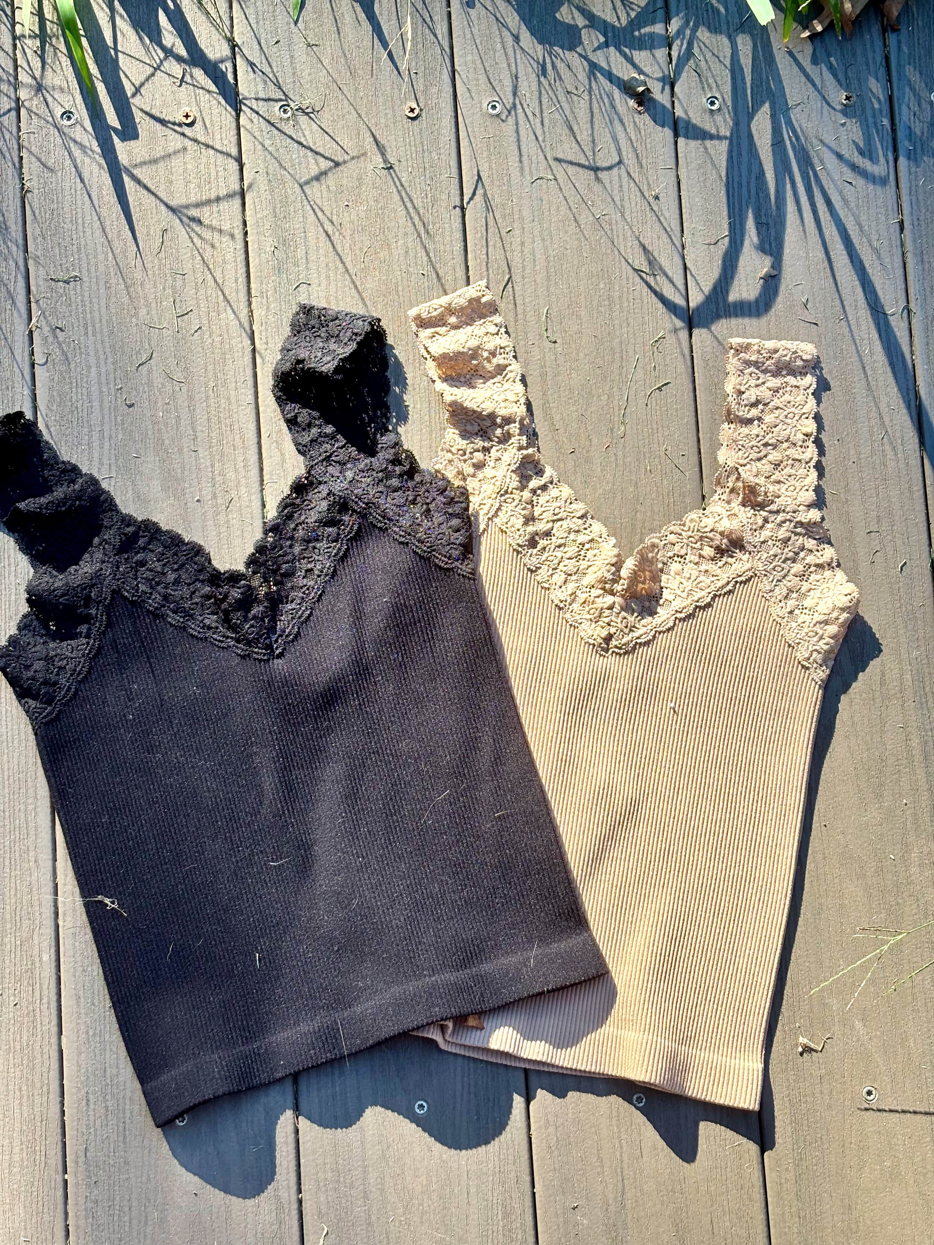 Lace Strap Layering Tank