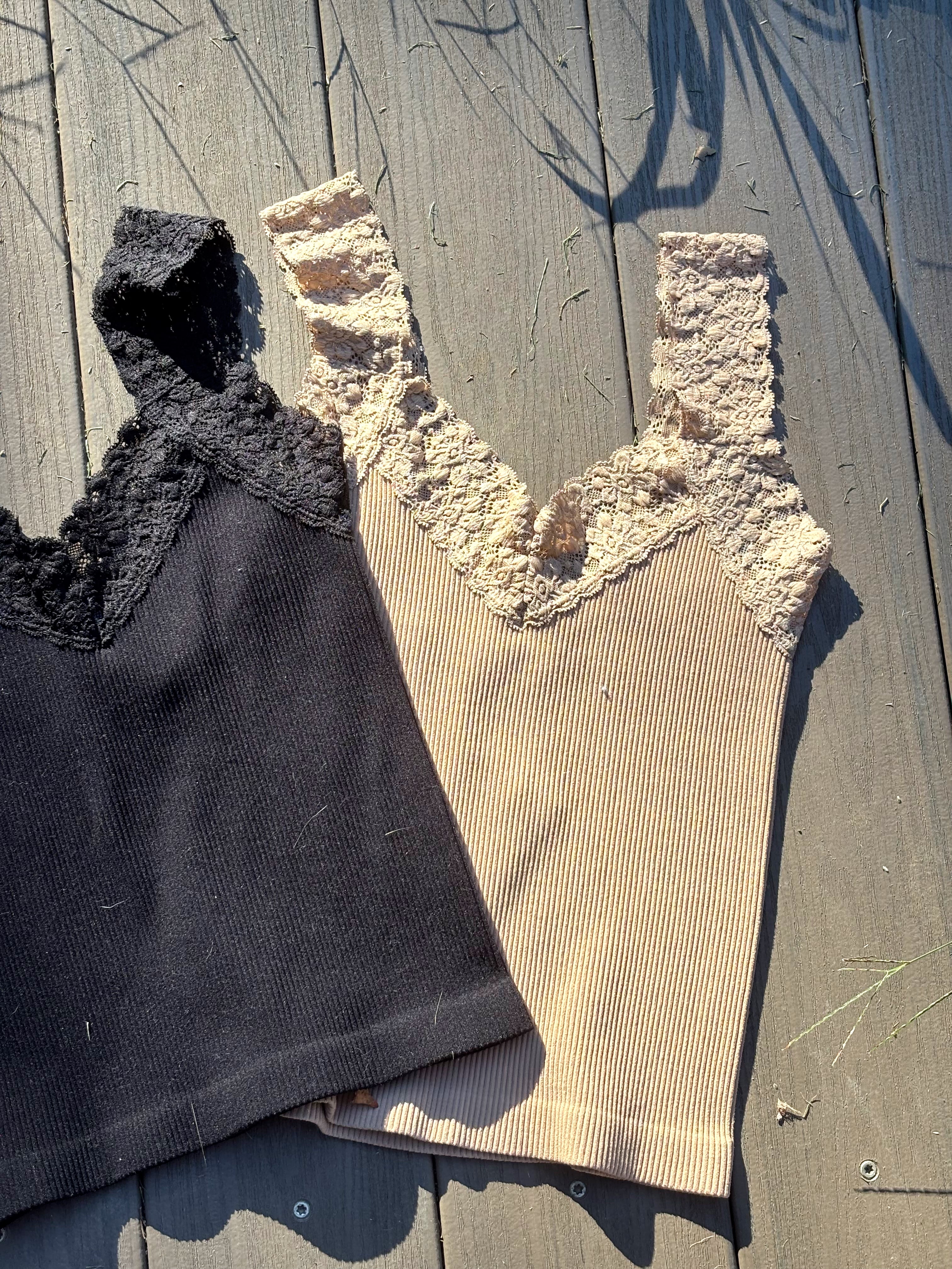 Lace Strap Layering Tank