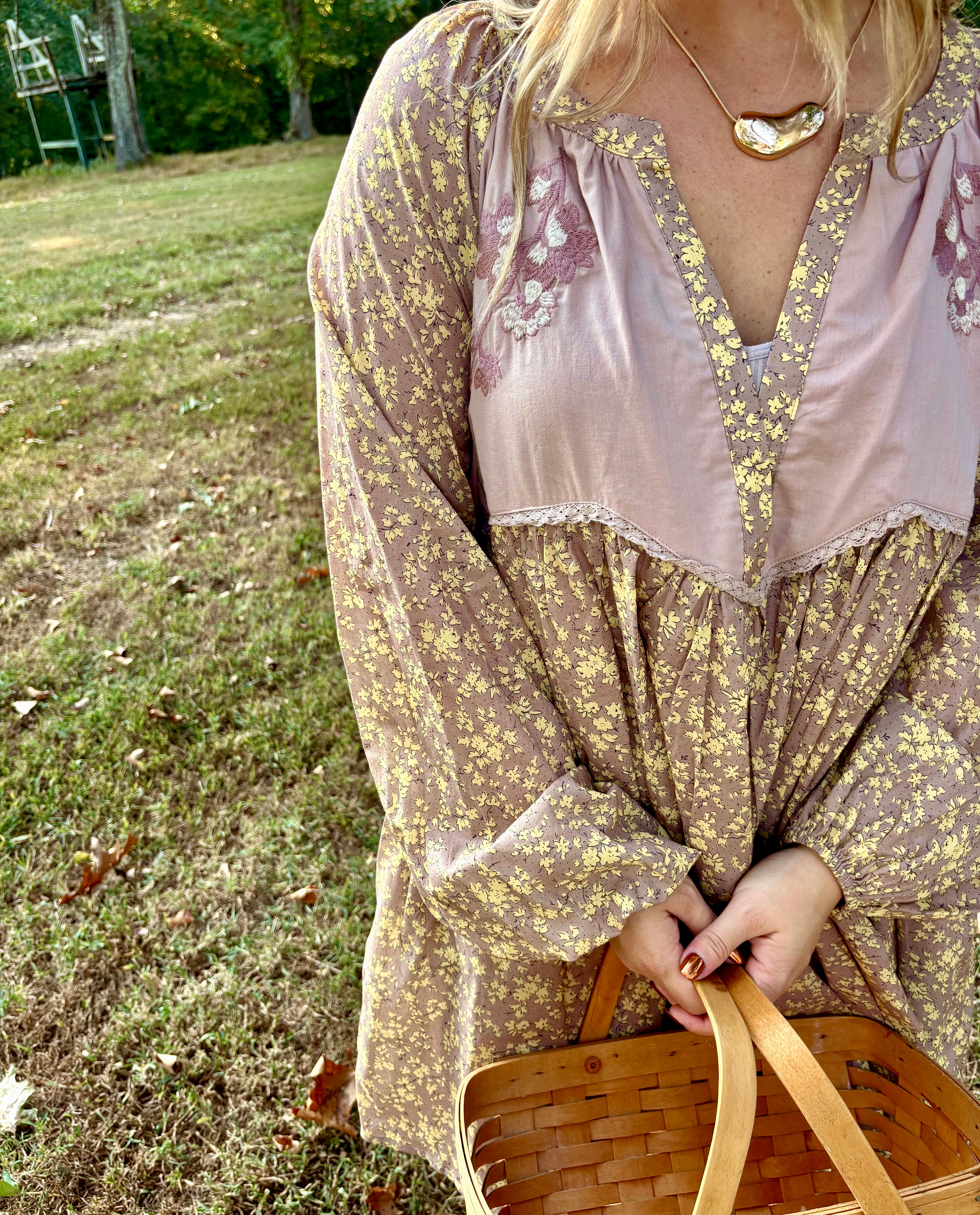Maria Floral Embroidered Dress