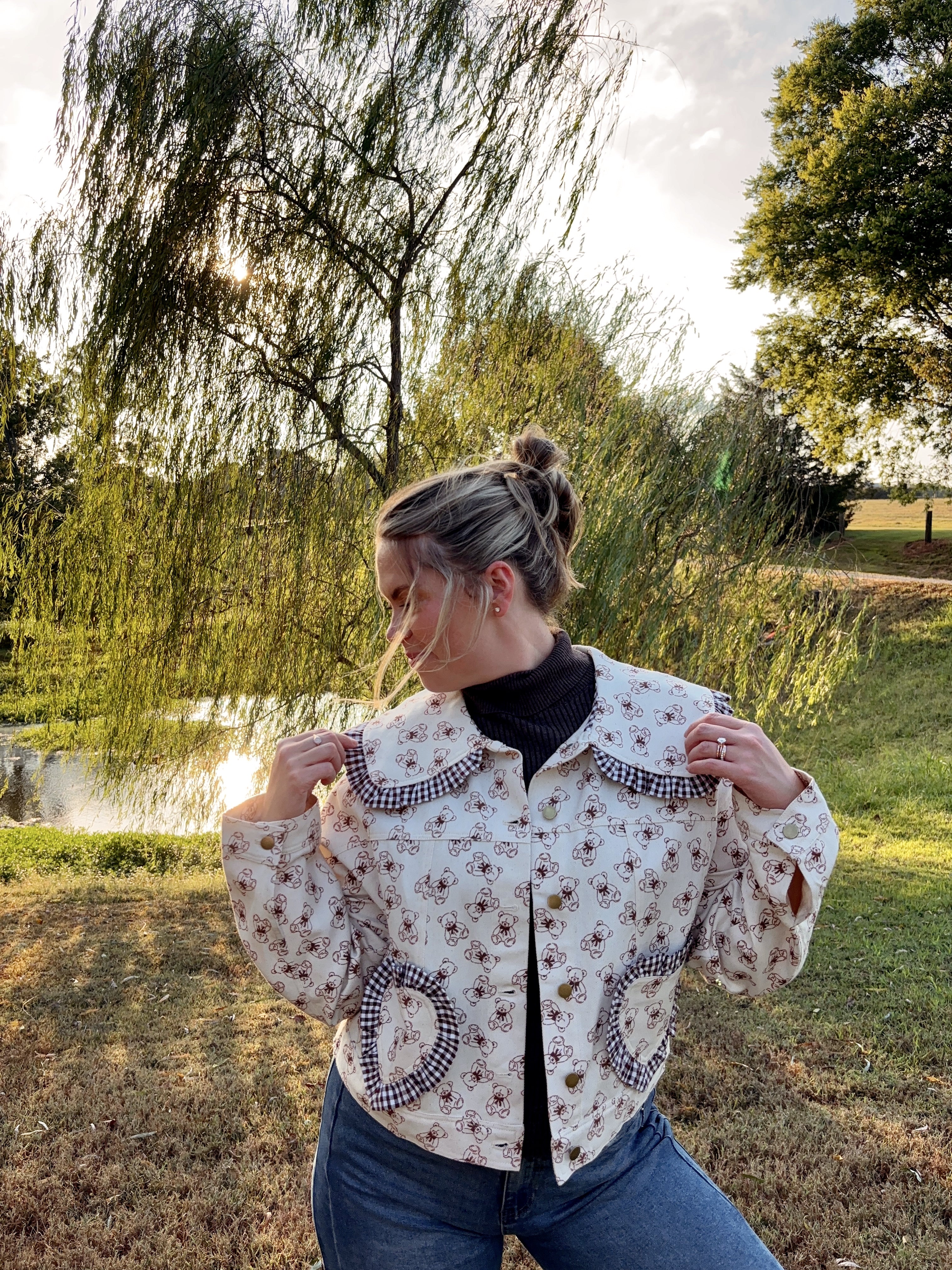 Love, Teddy Gingham Jacket