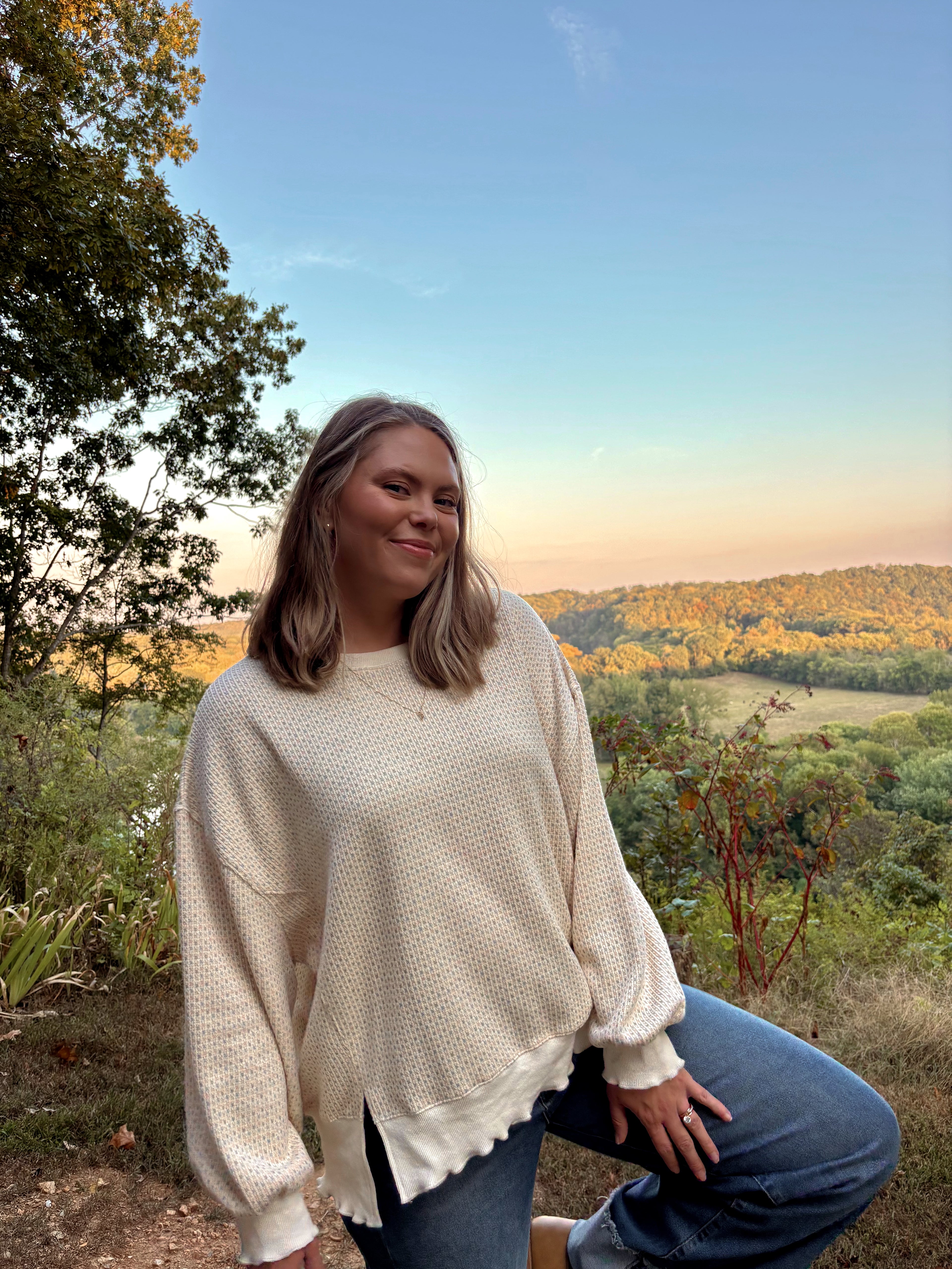 Oatmeal Textured Pullover