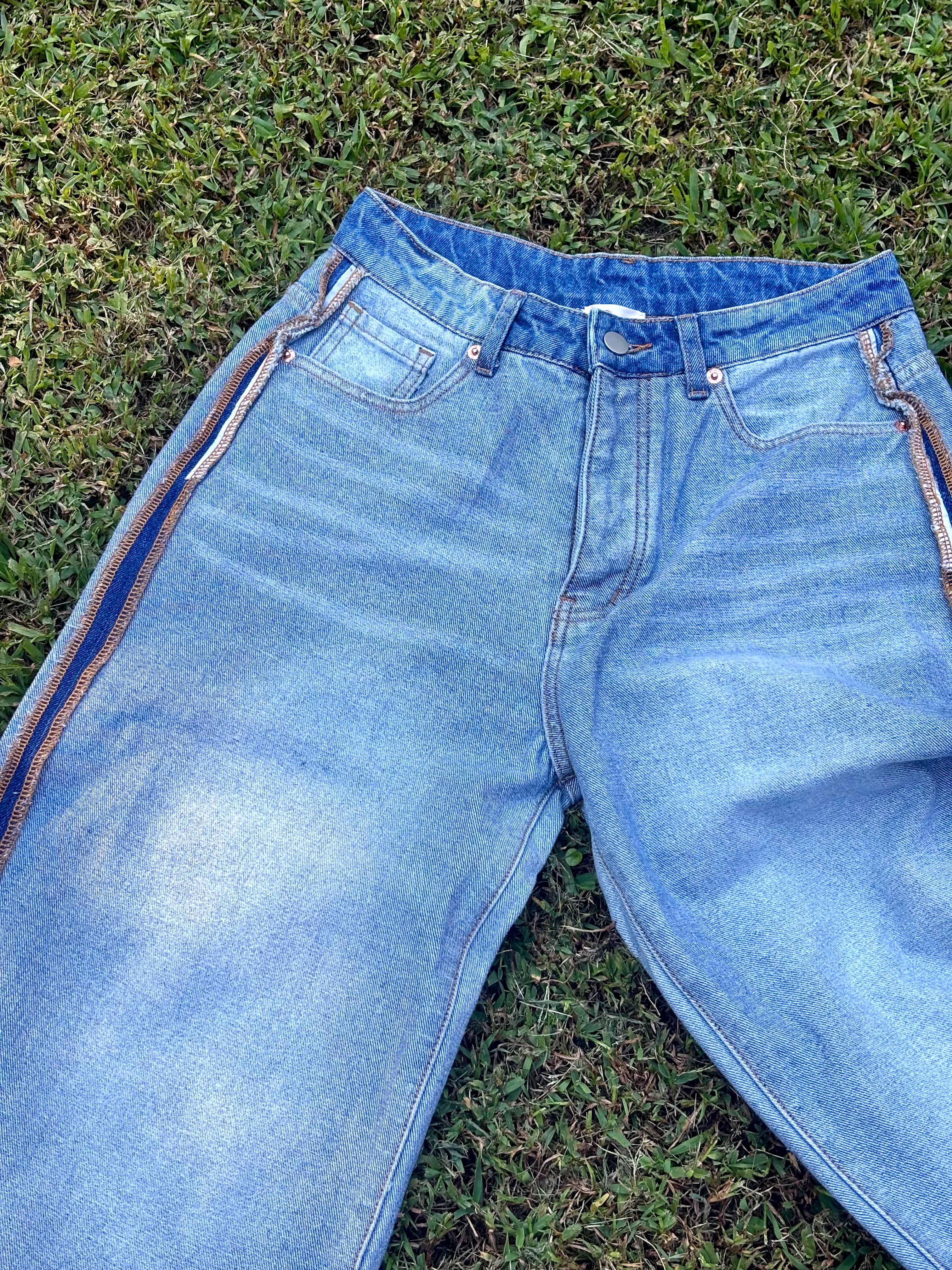 Inside Out Contrast Jeans