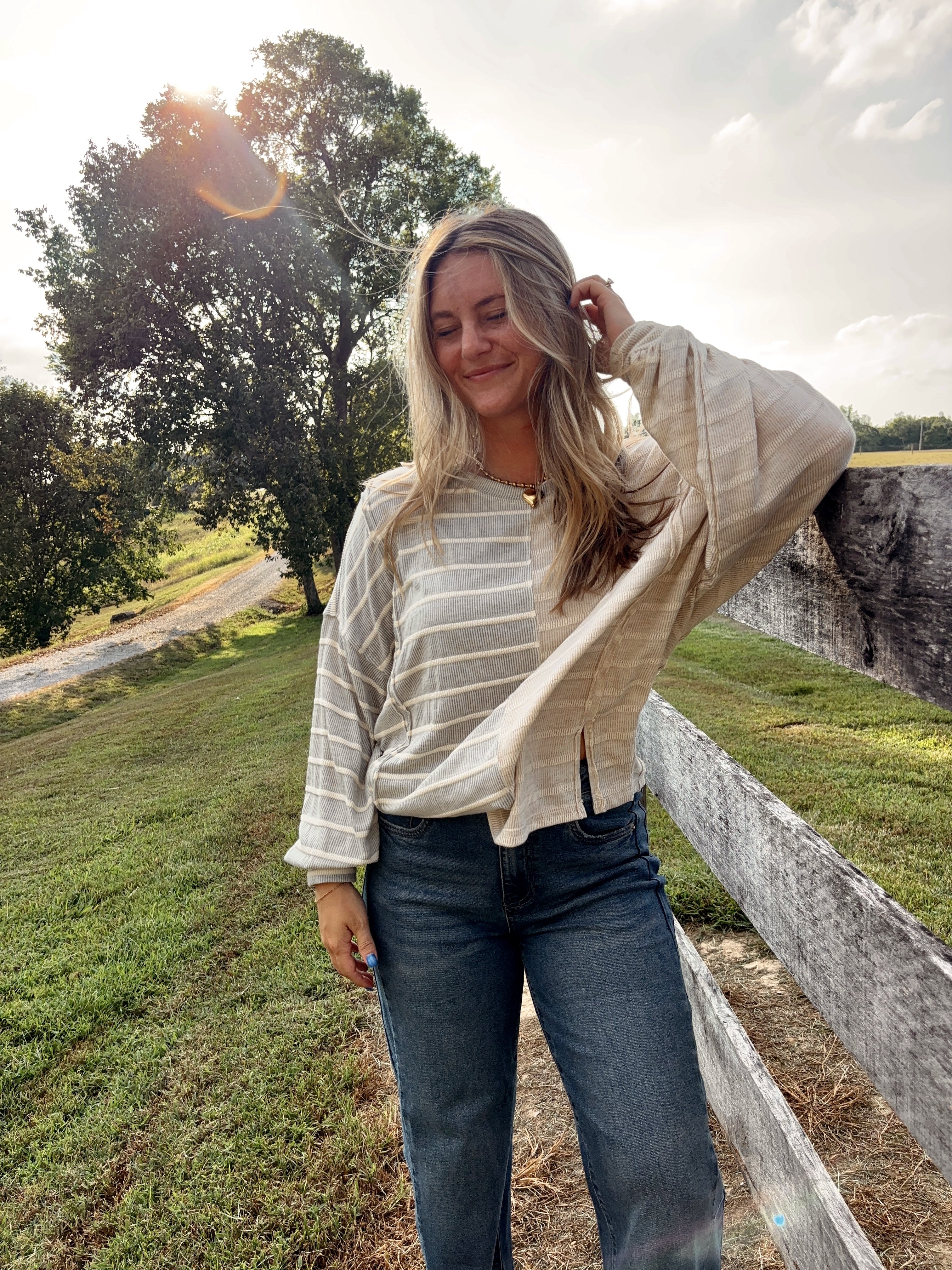 Dionne Striped Top