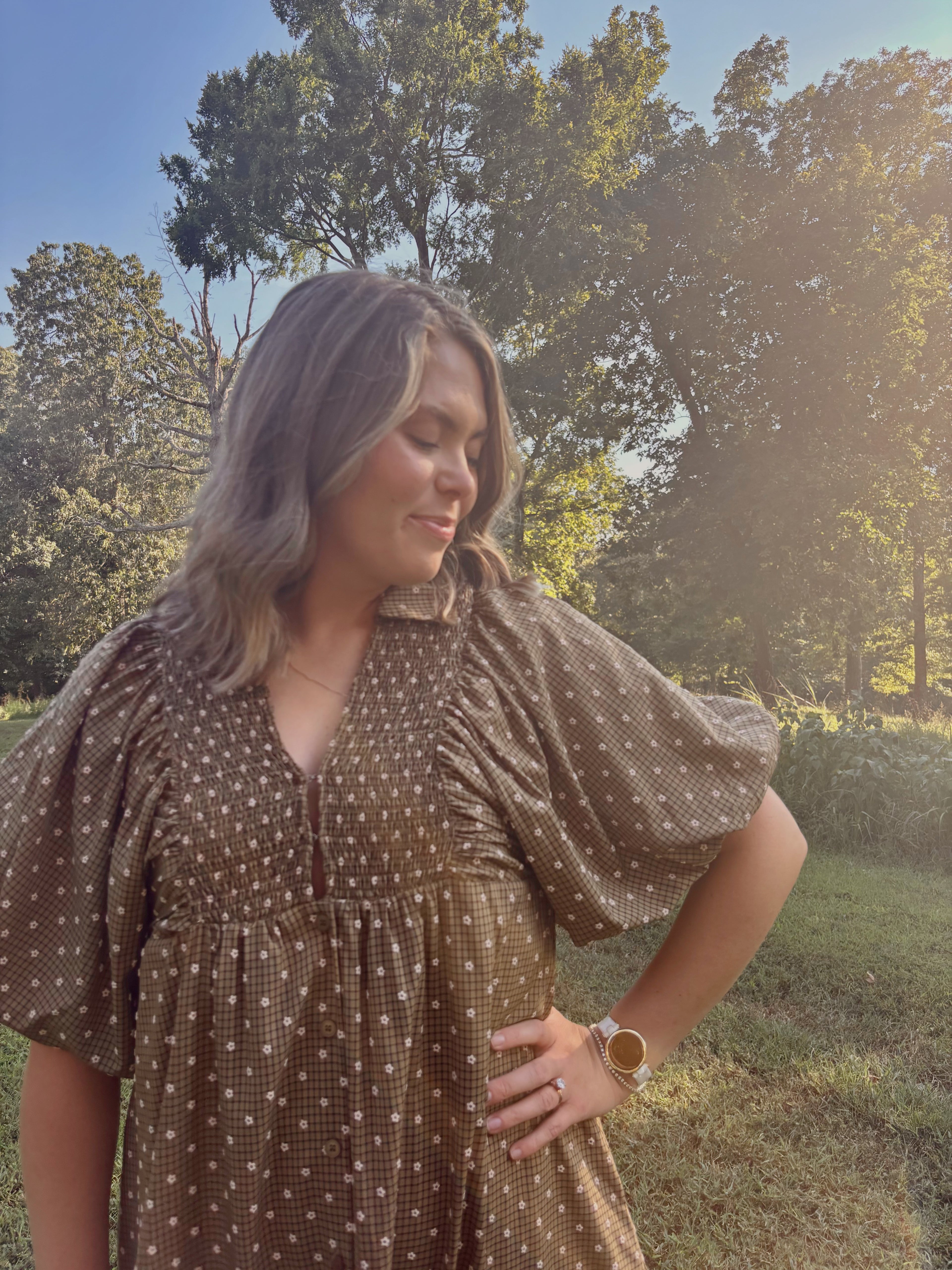 Lilah Floral Puff Sleeve Dress