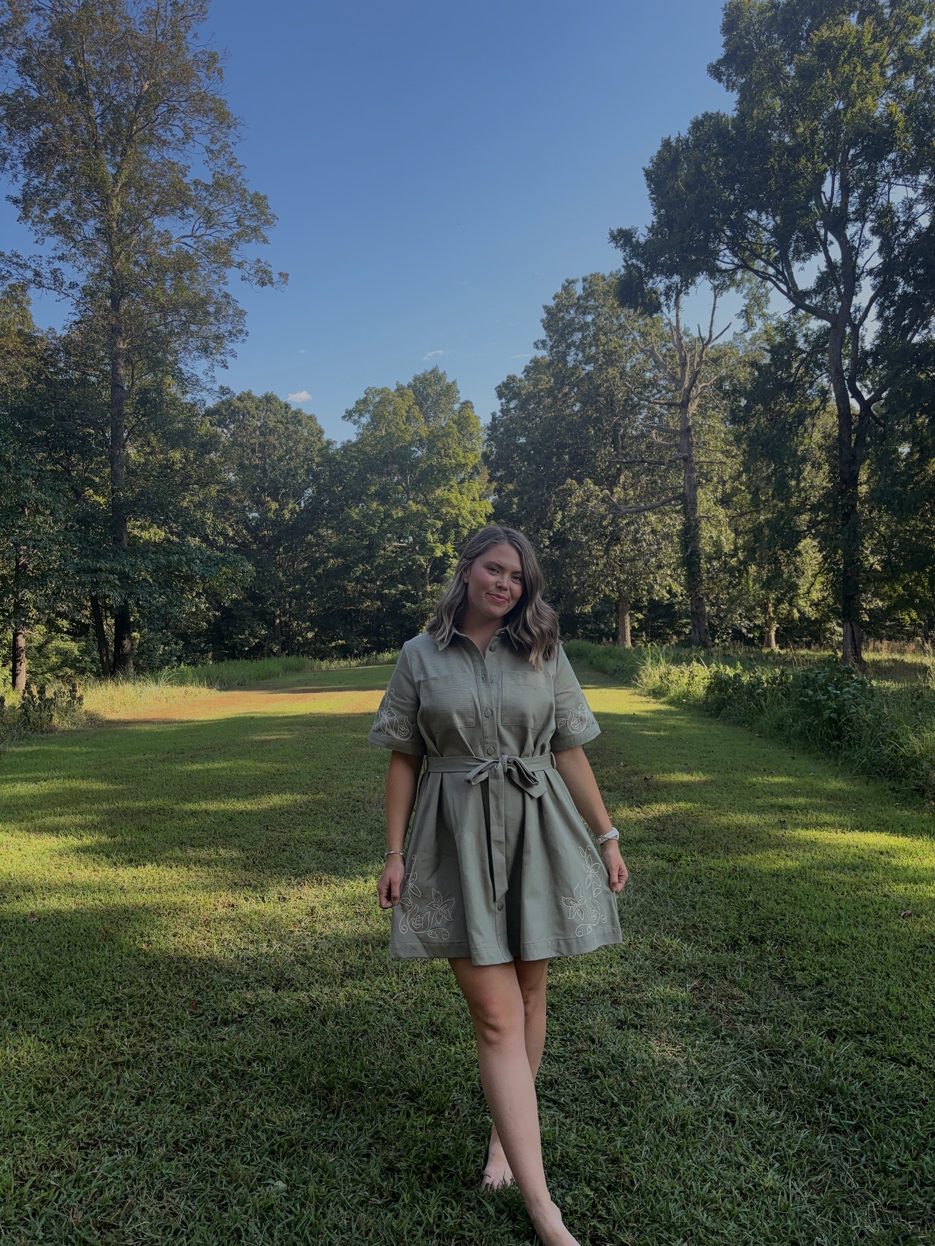 Greta Embriodered Floral Dress