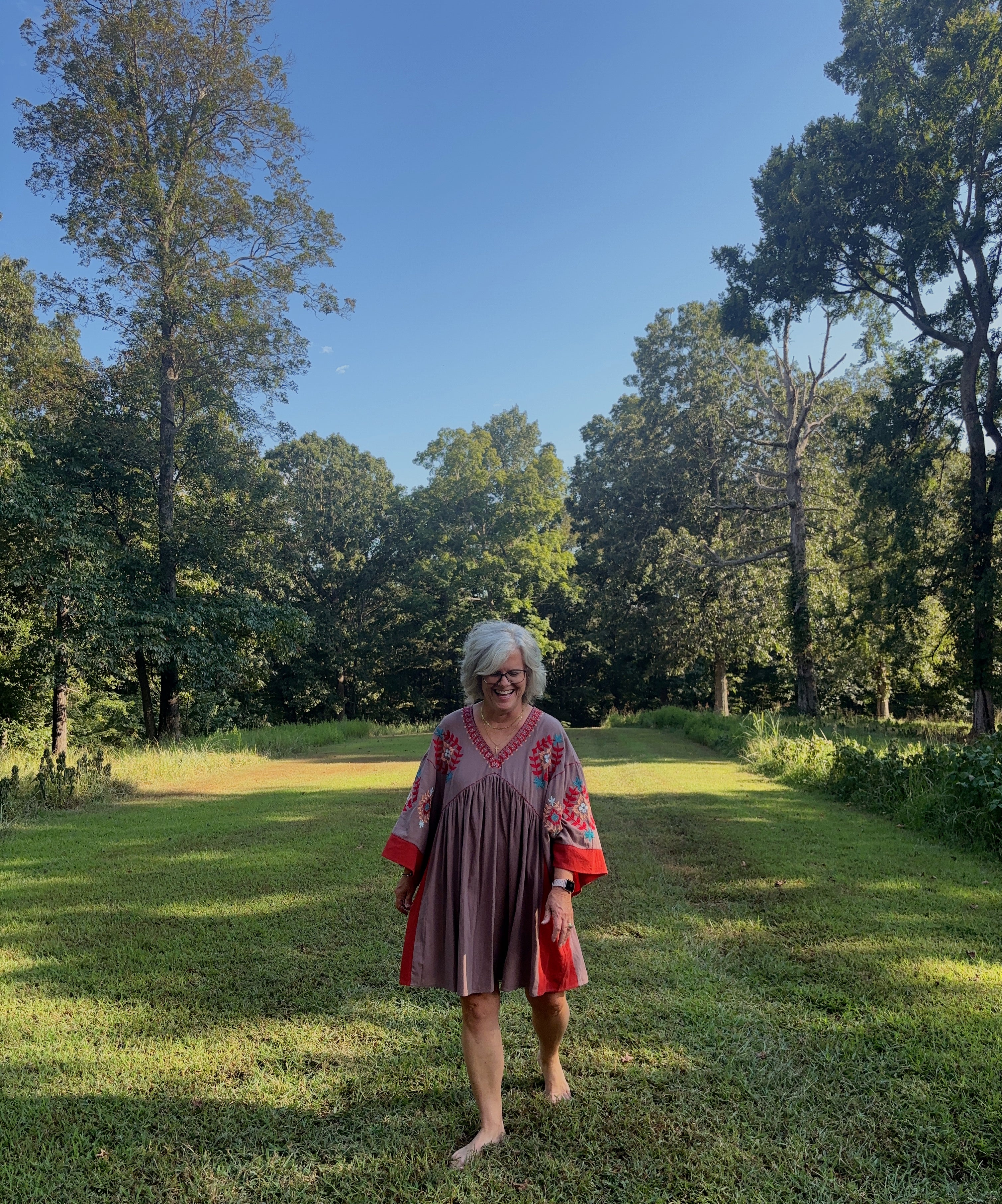 Montana Skies Embroidered Dress