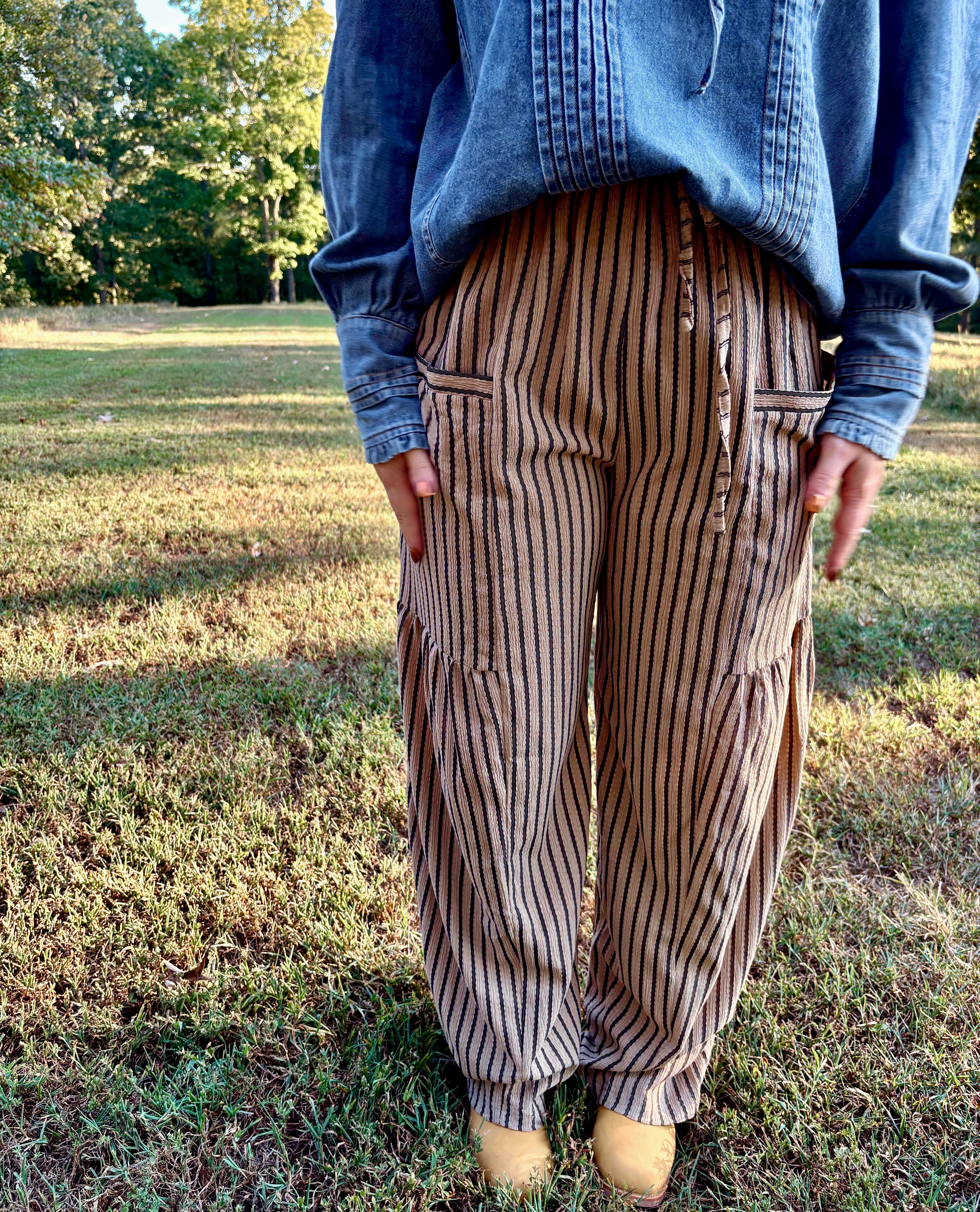 Casual Striped Pants