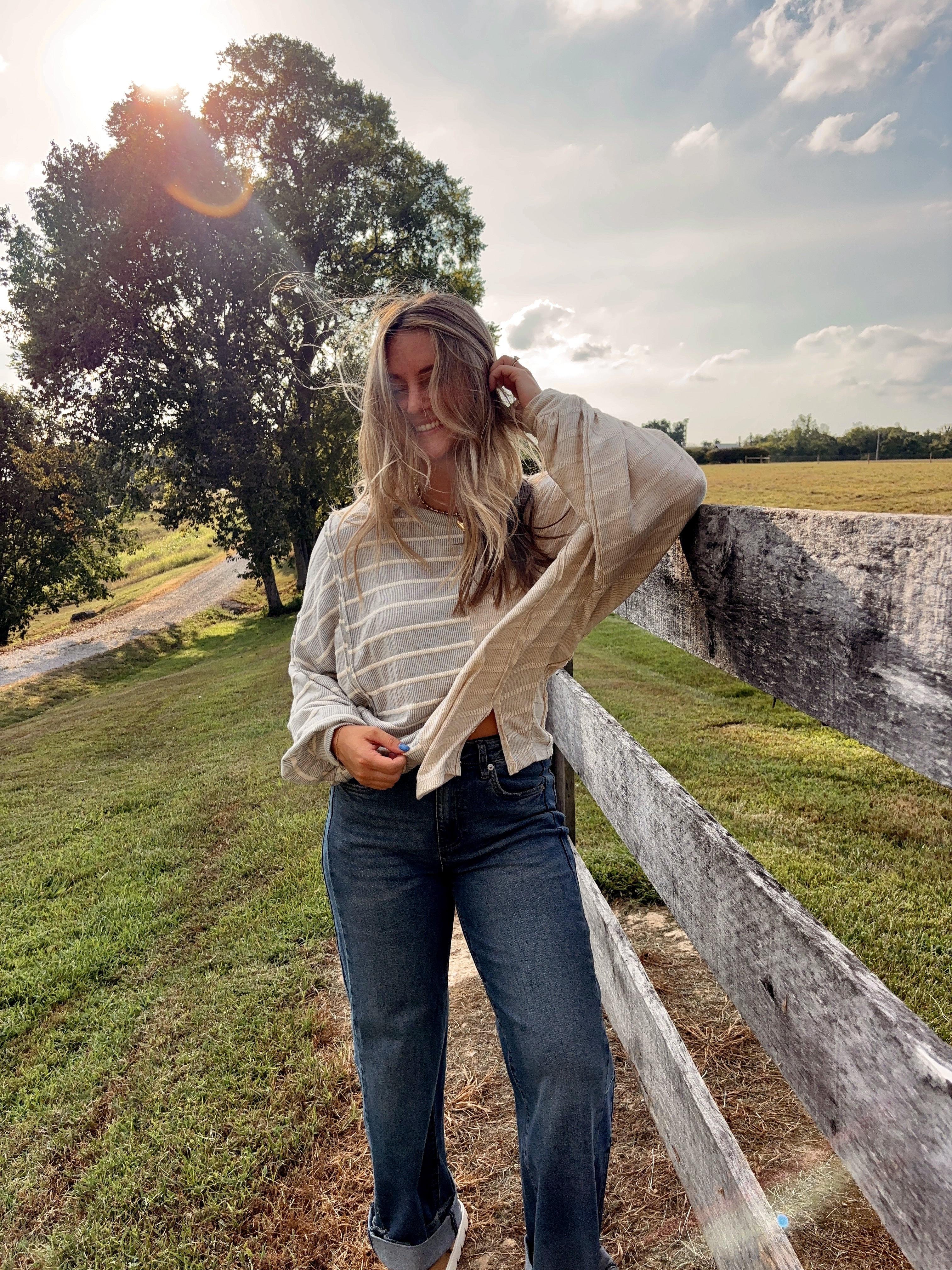 Dionne Striped Top