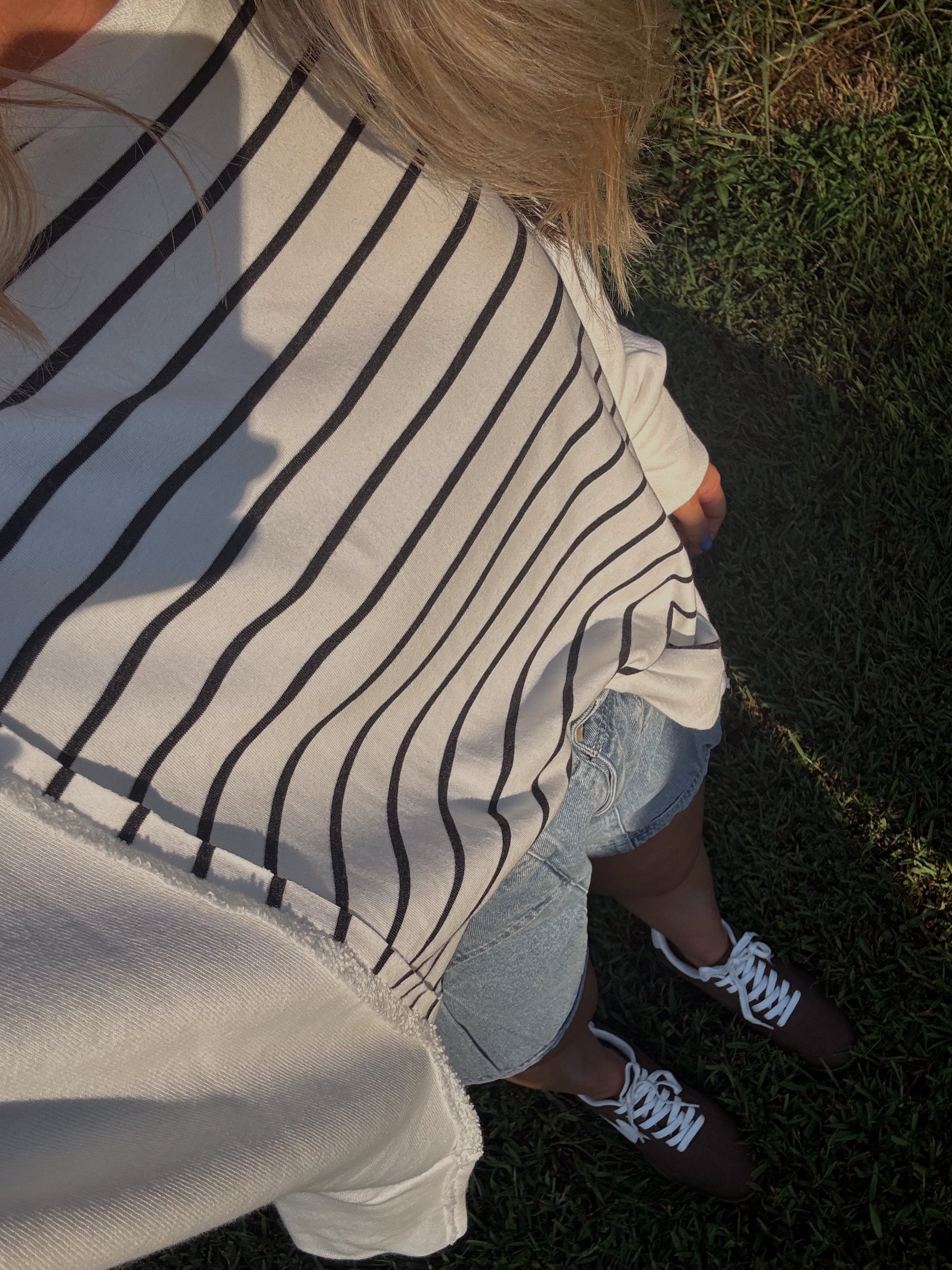 Sally Striped Oversized Top