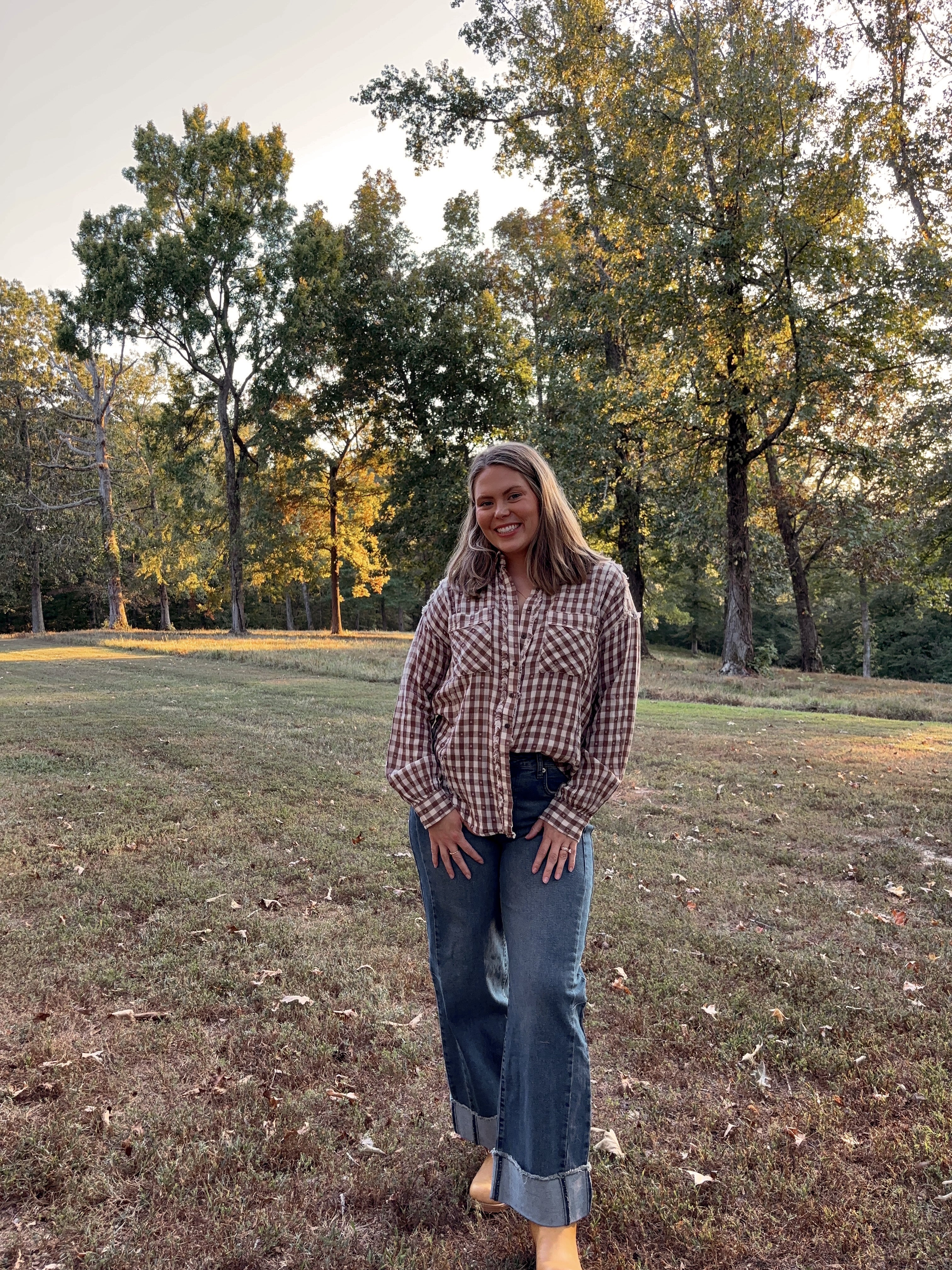 Saddle Up Gingham Top