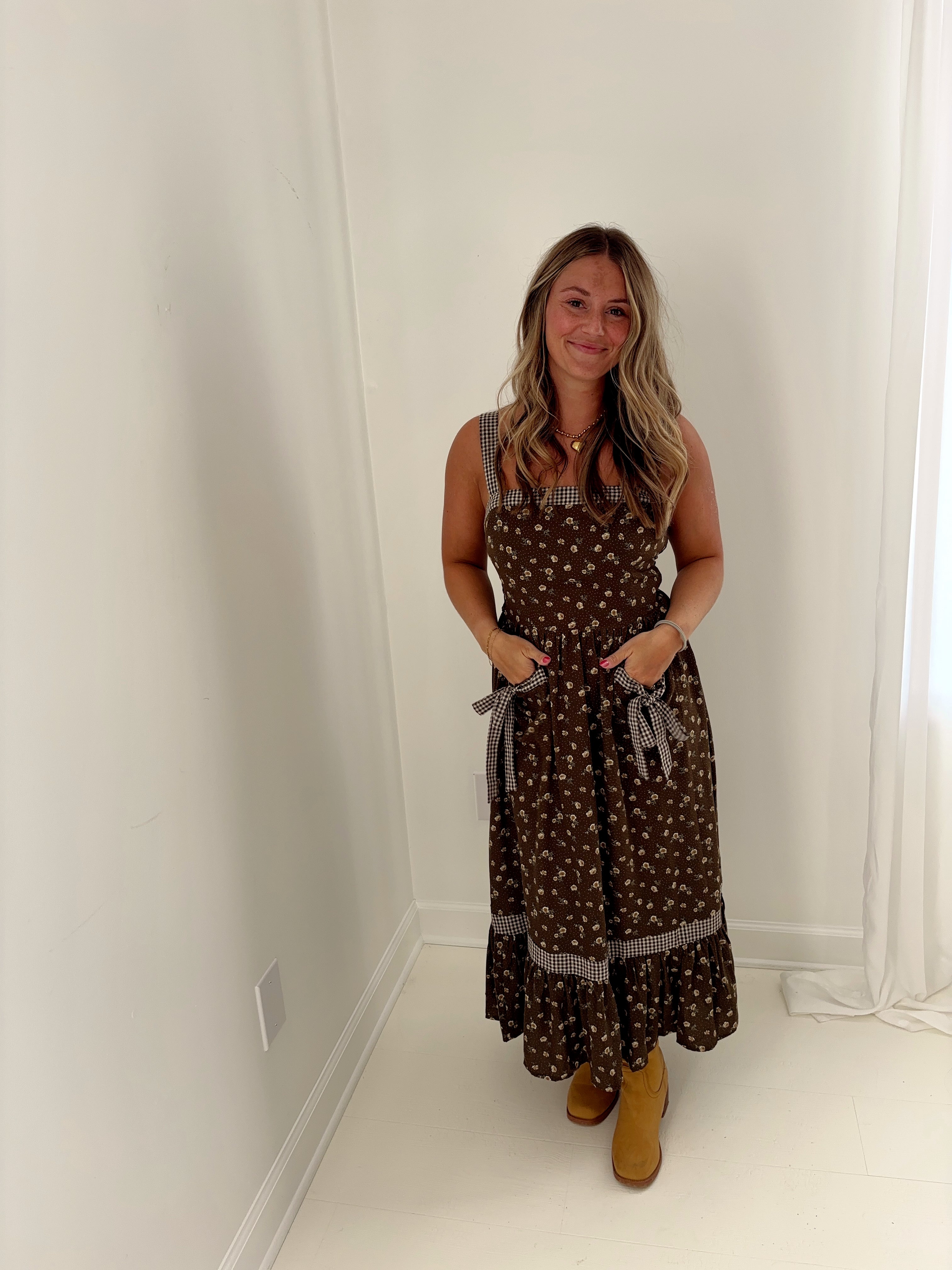 Strollin' Floral Midi Dress