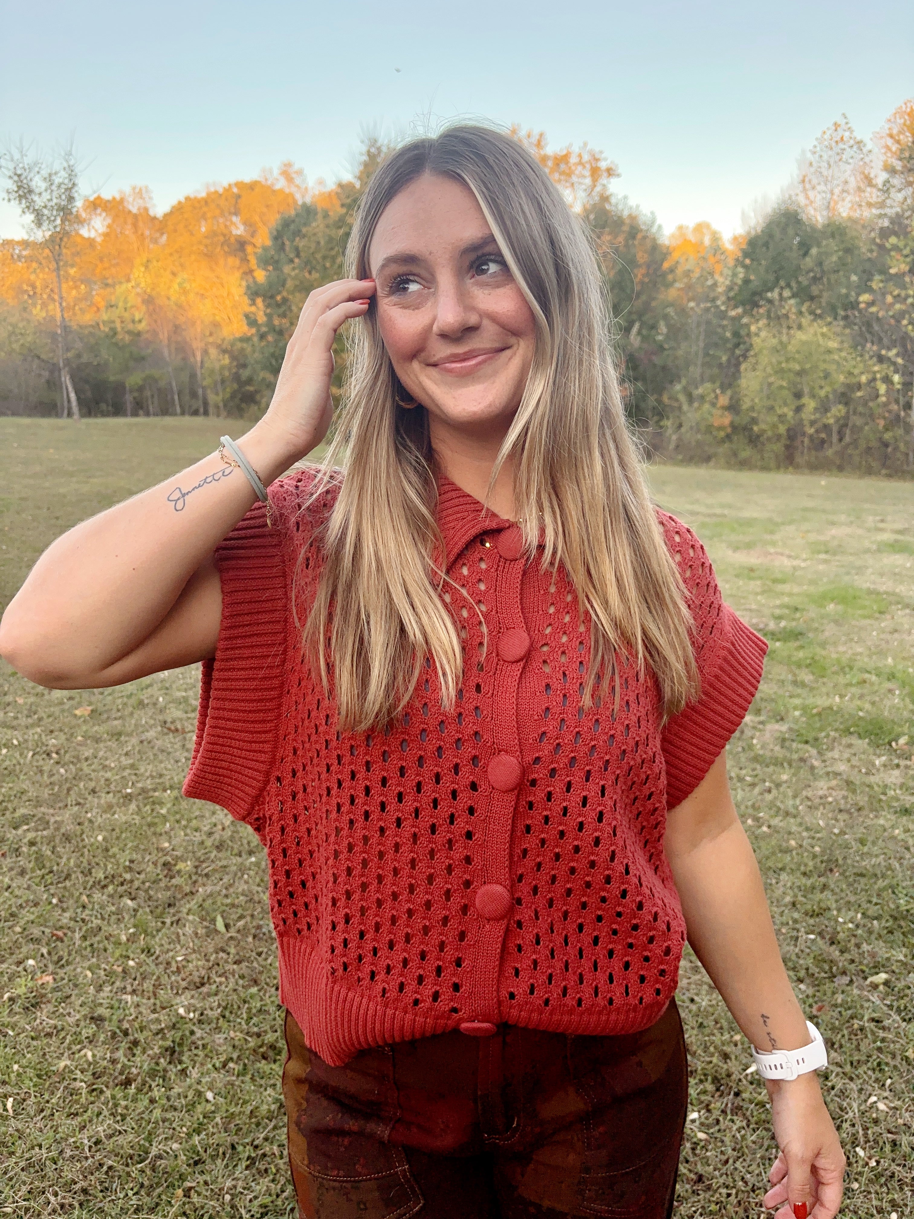 Brick Cardigan Vest