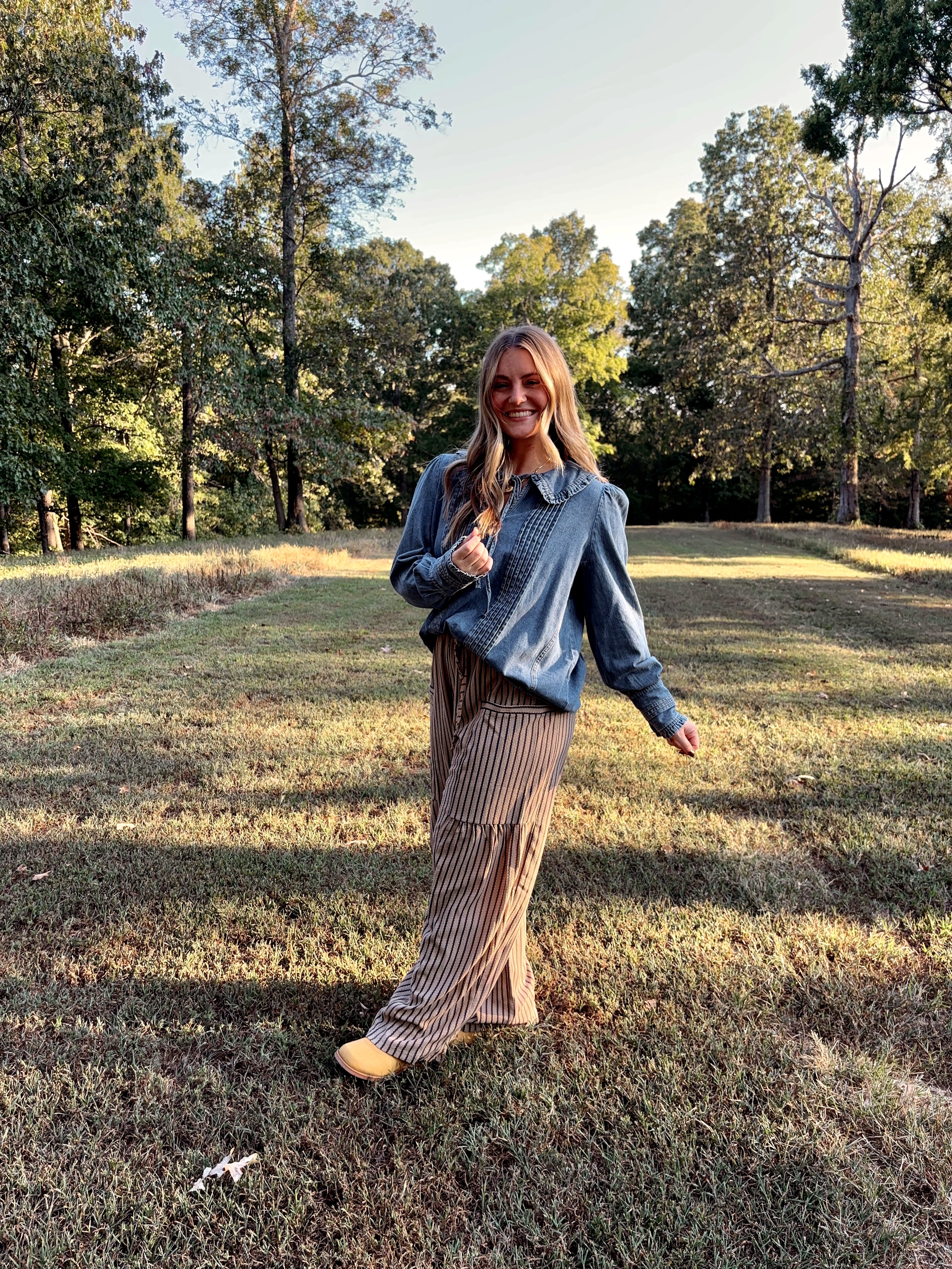 Casual Striped Pants