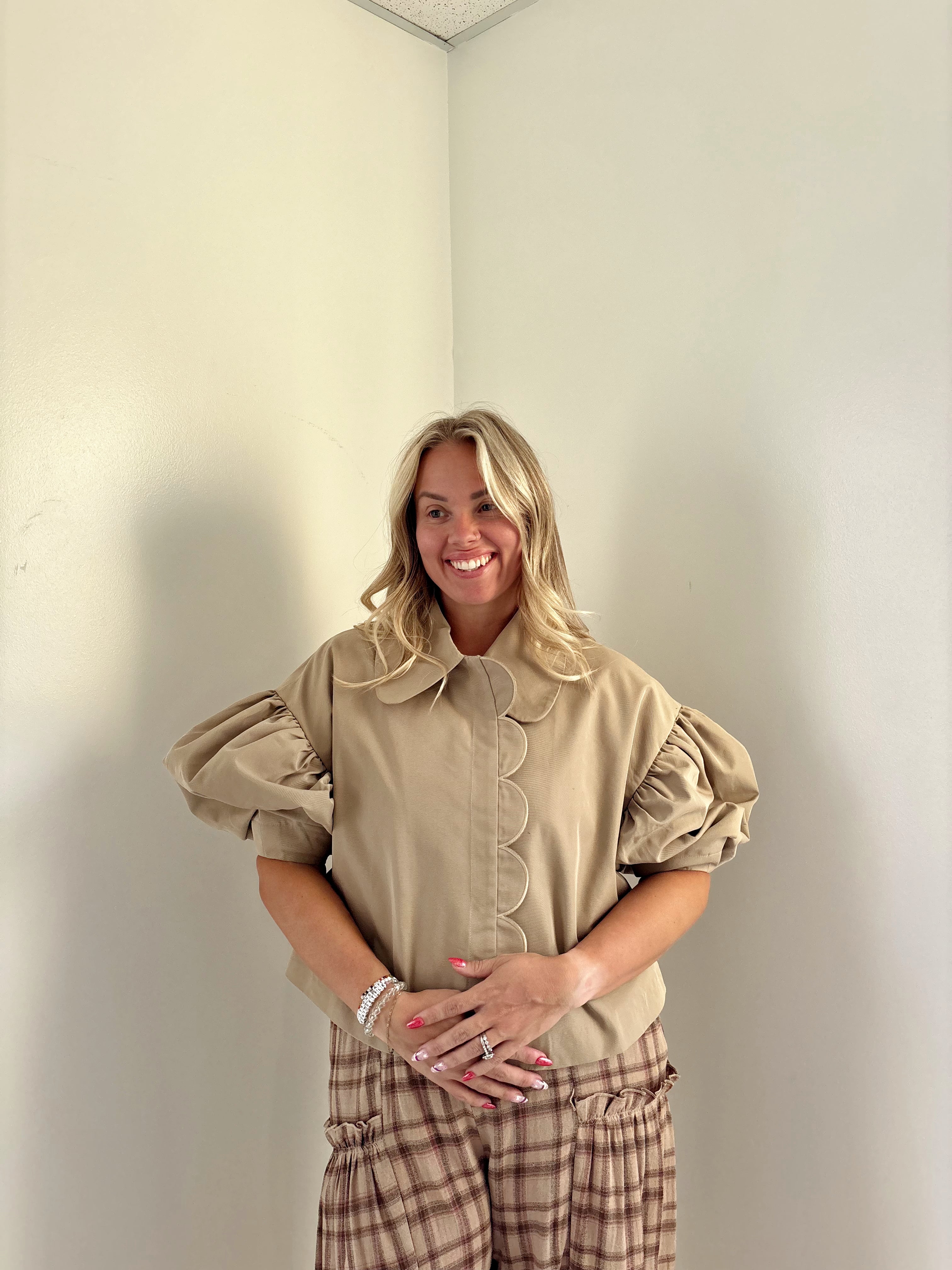 Mable Puffed Sleeve Jacket
