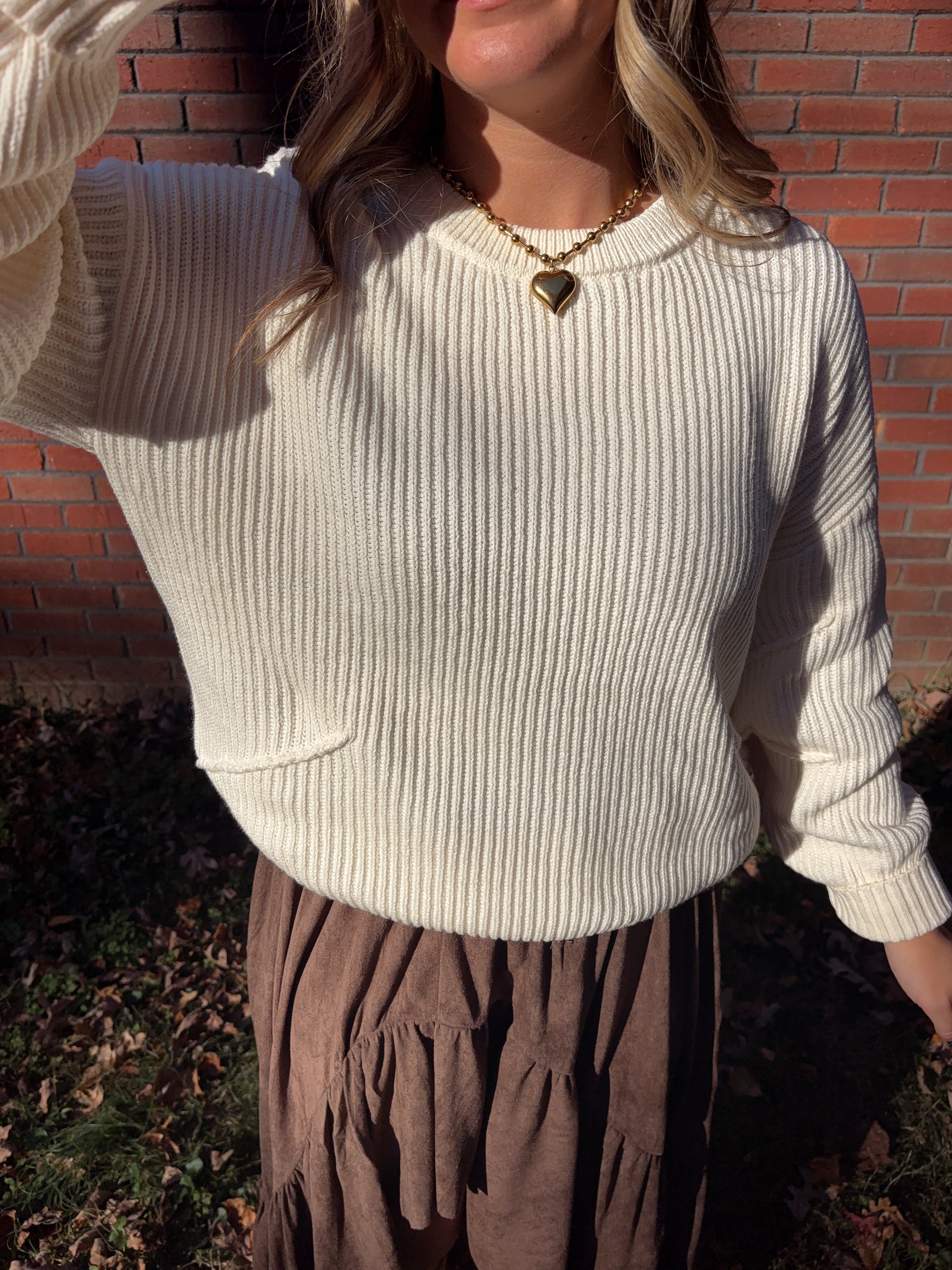 Poppy Cream Sweater