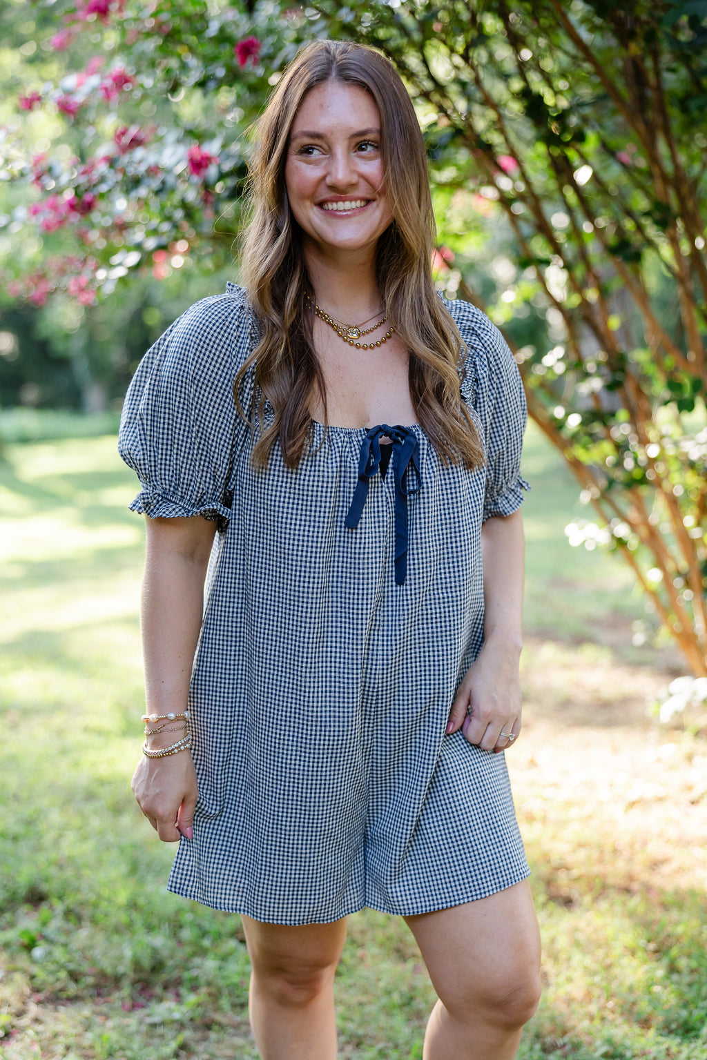Winnie Gingham Romper