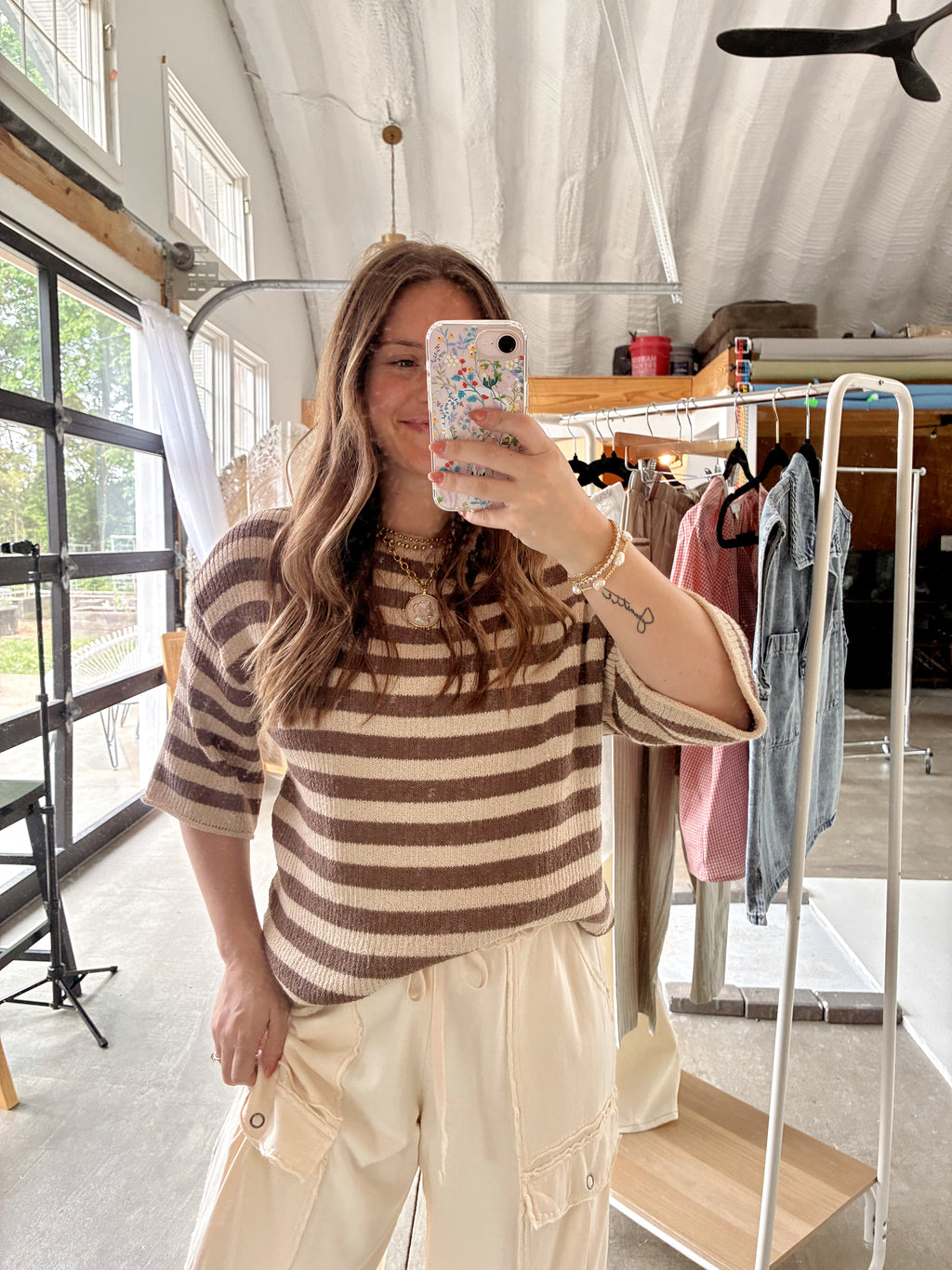 Coconut Striped Top