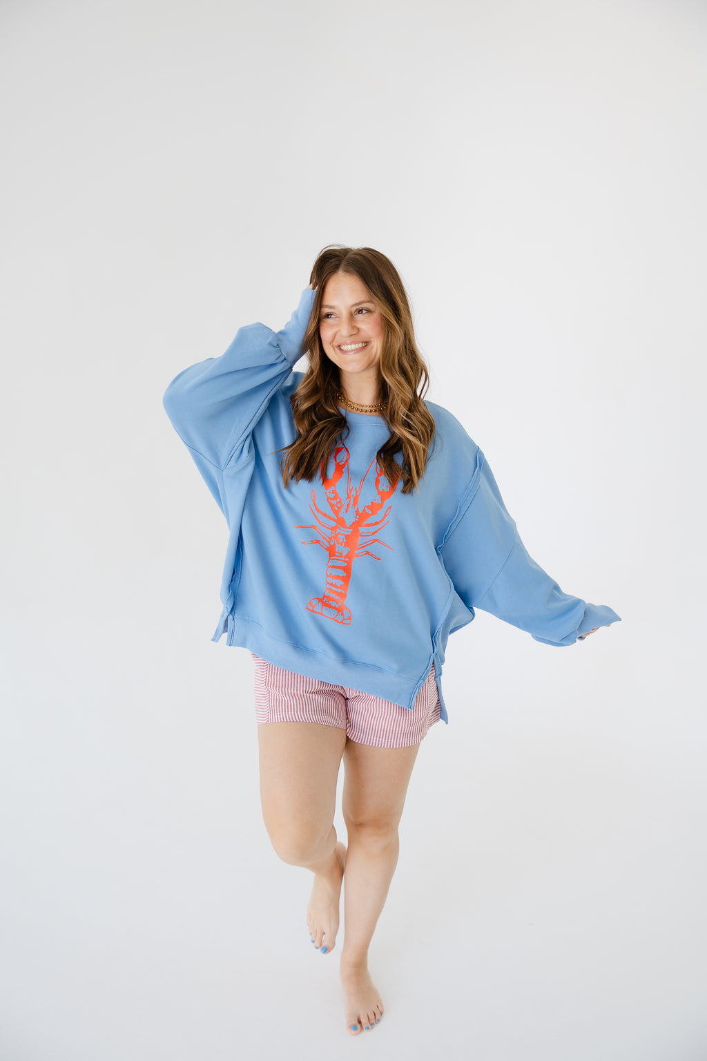 Lobster Printed Pullover