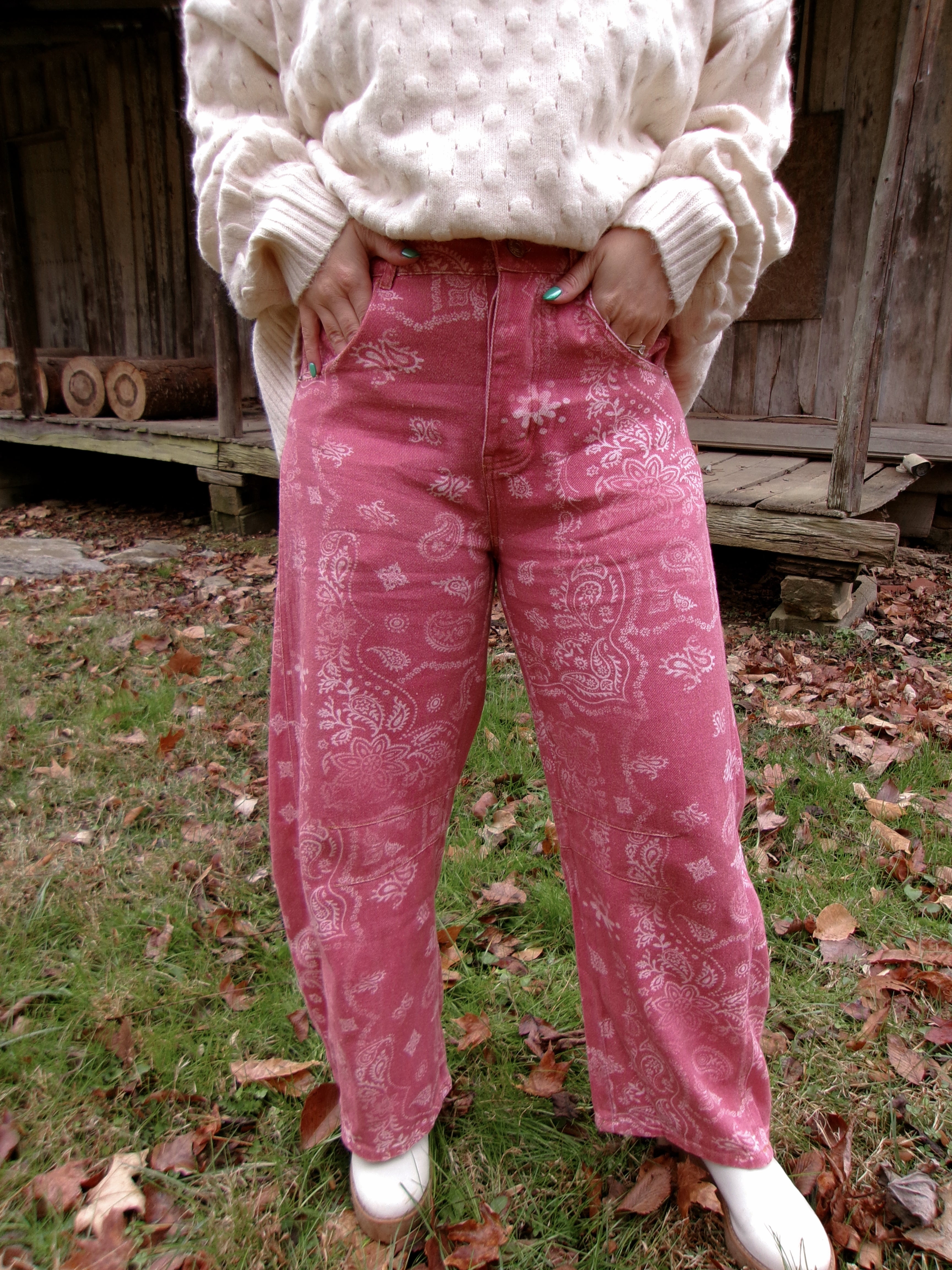 Rosie Bandana Barrel Jeans