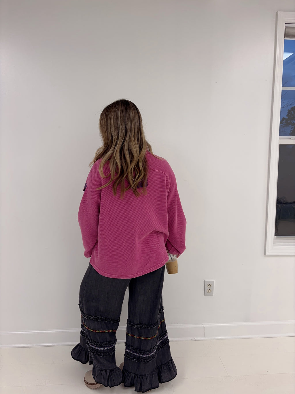 Cotton Candy Ribbed Pullover