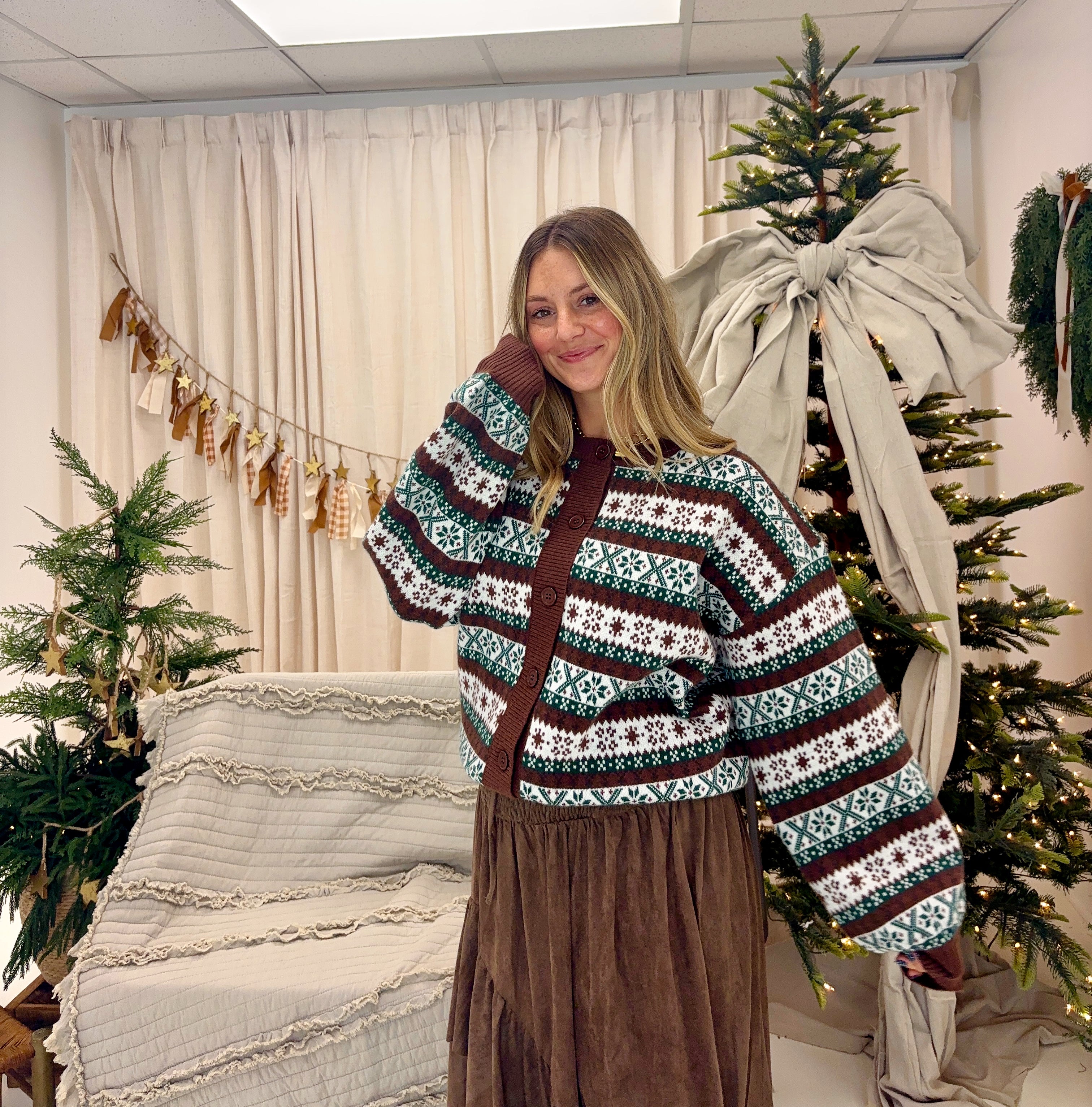 Winter Green Cardigan