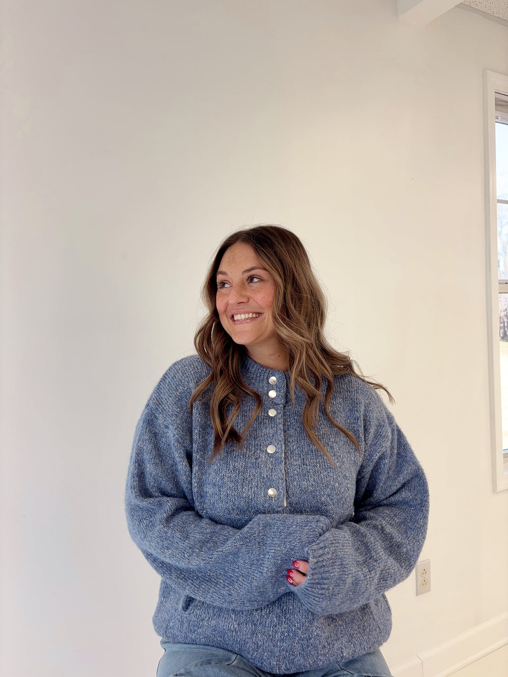 Whispering Blue Sweater