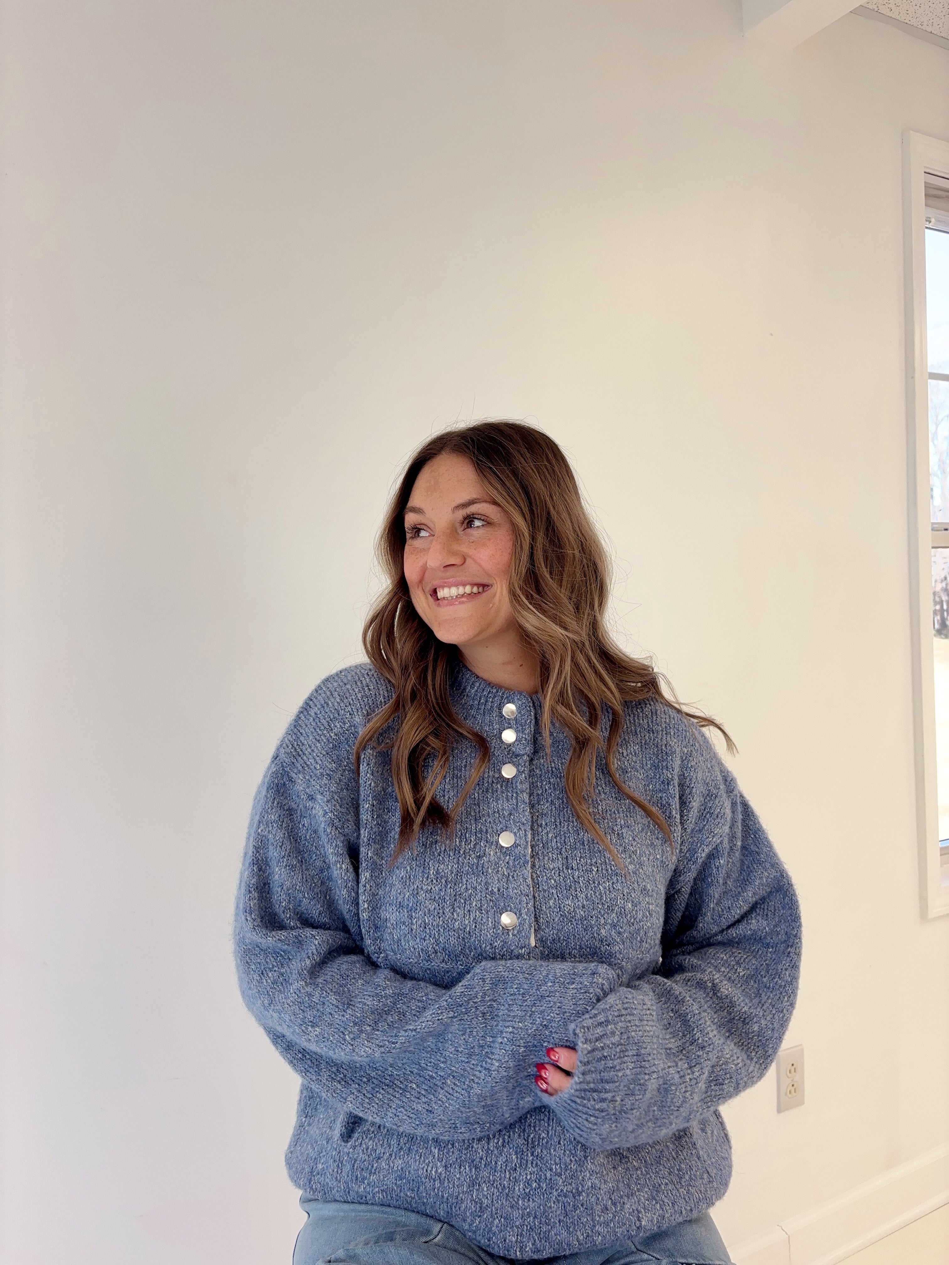 Whispering Blue Sweater