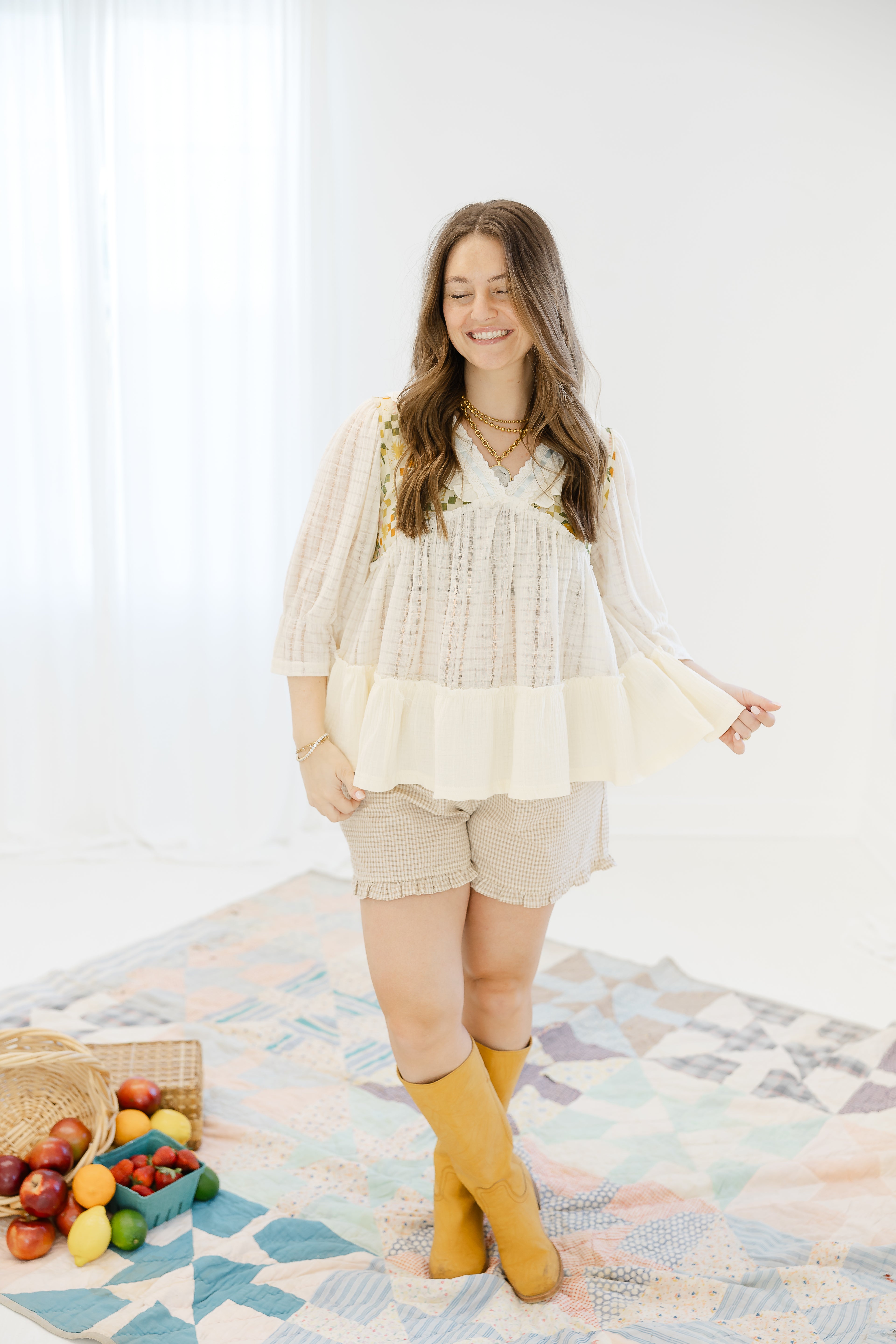 Lemon Tree Printed Blouse
