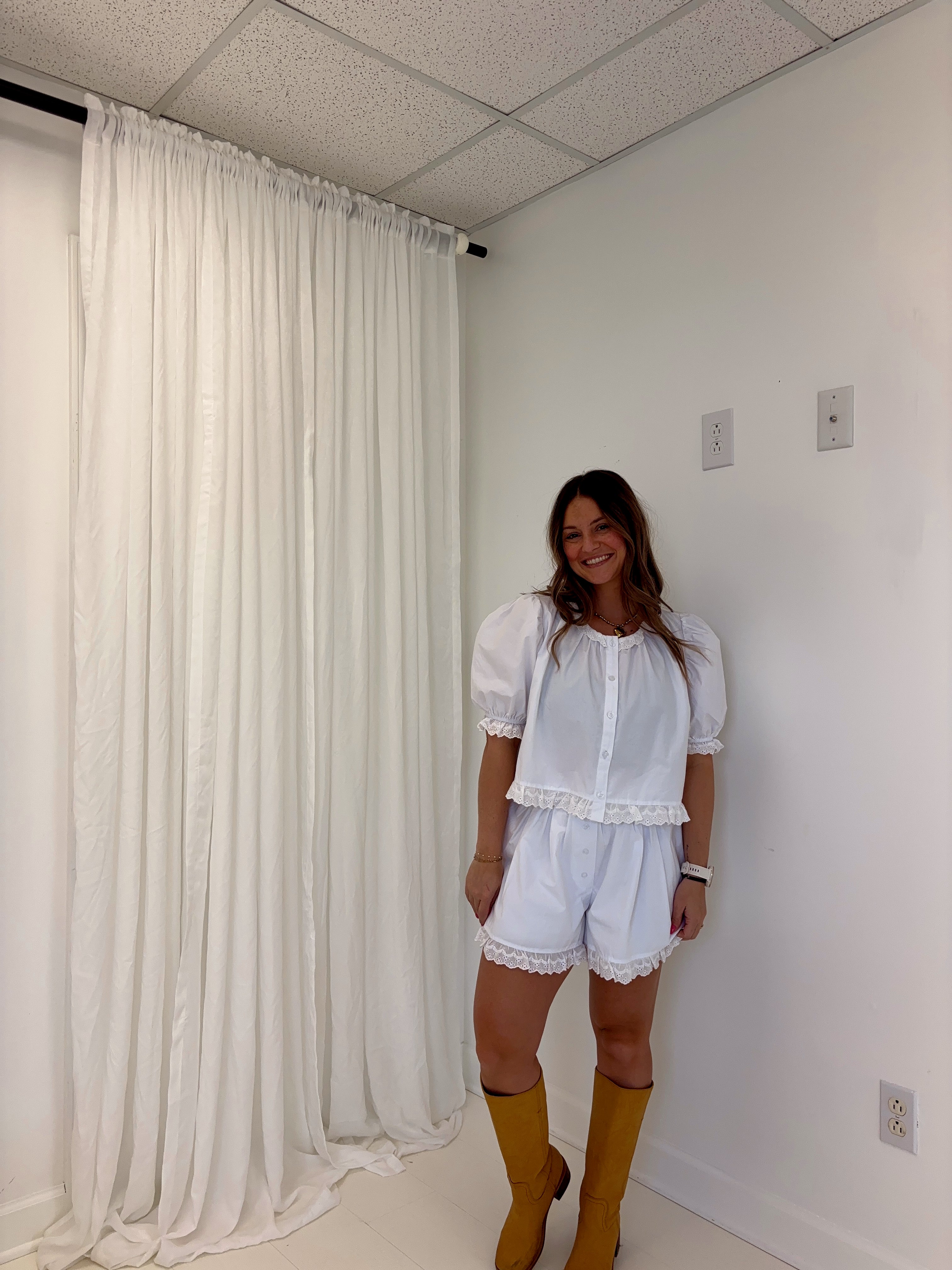 Poplin Lace Trim Set