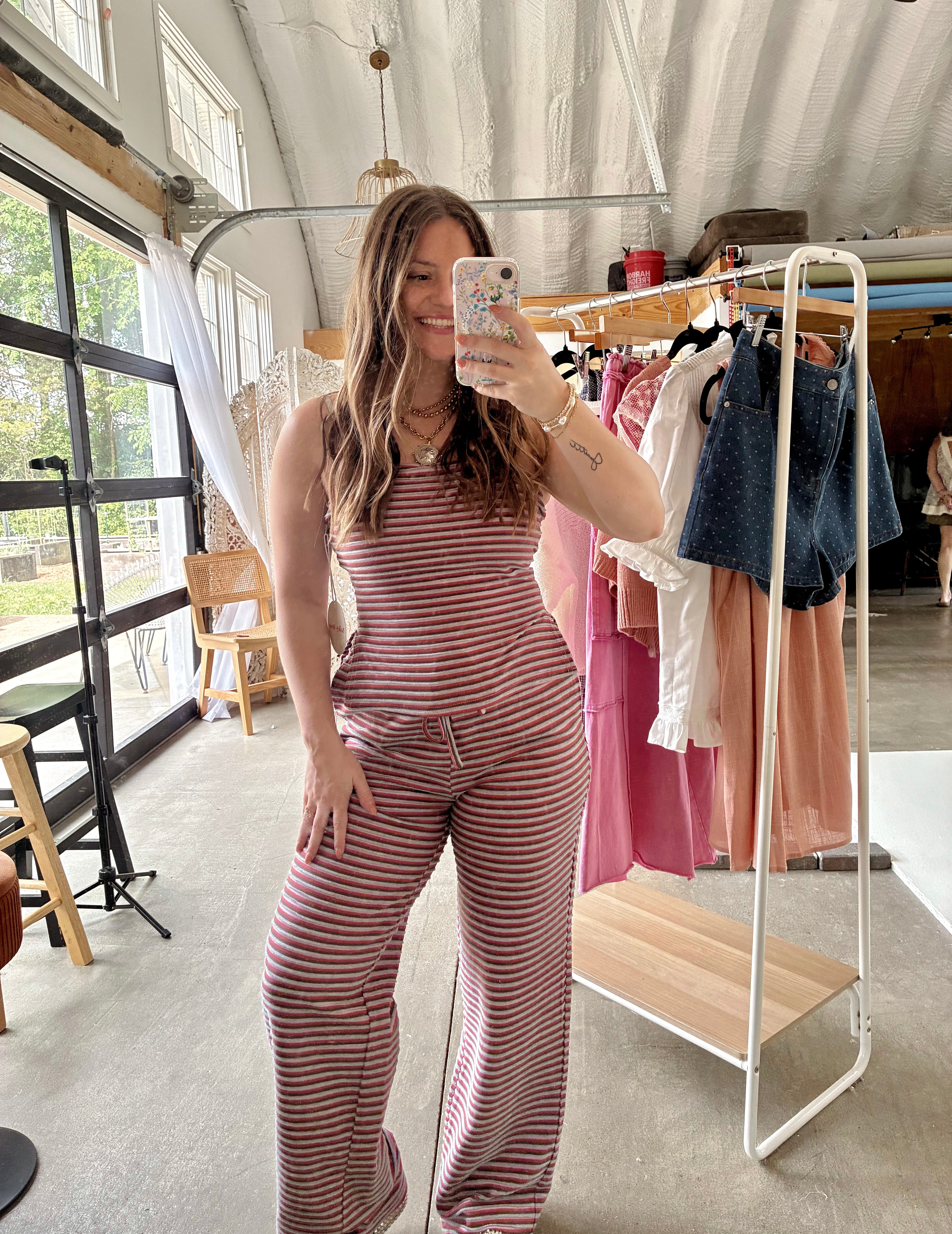 Lovely Lavender Striped Set