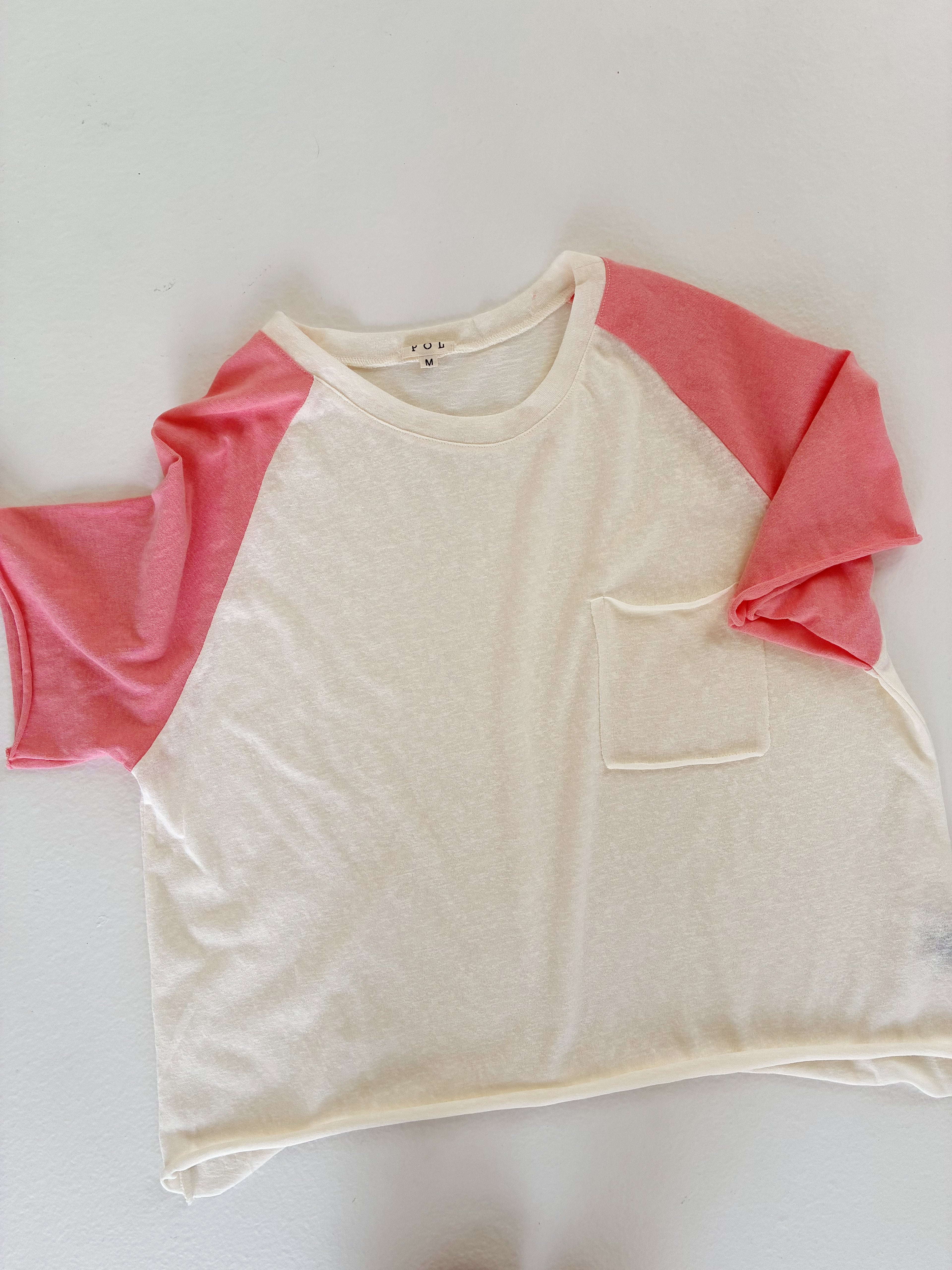 Pink Baseball Tee