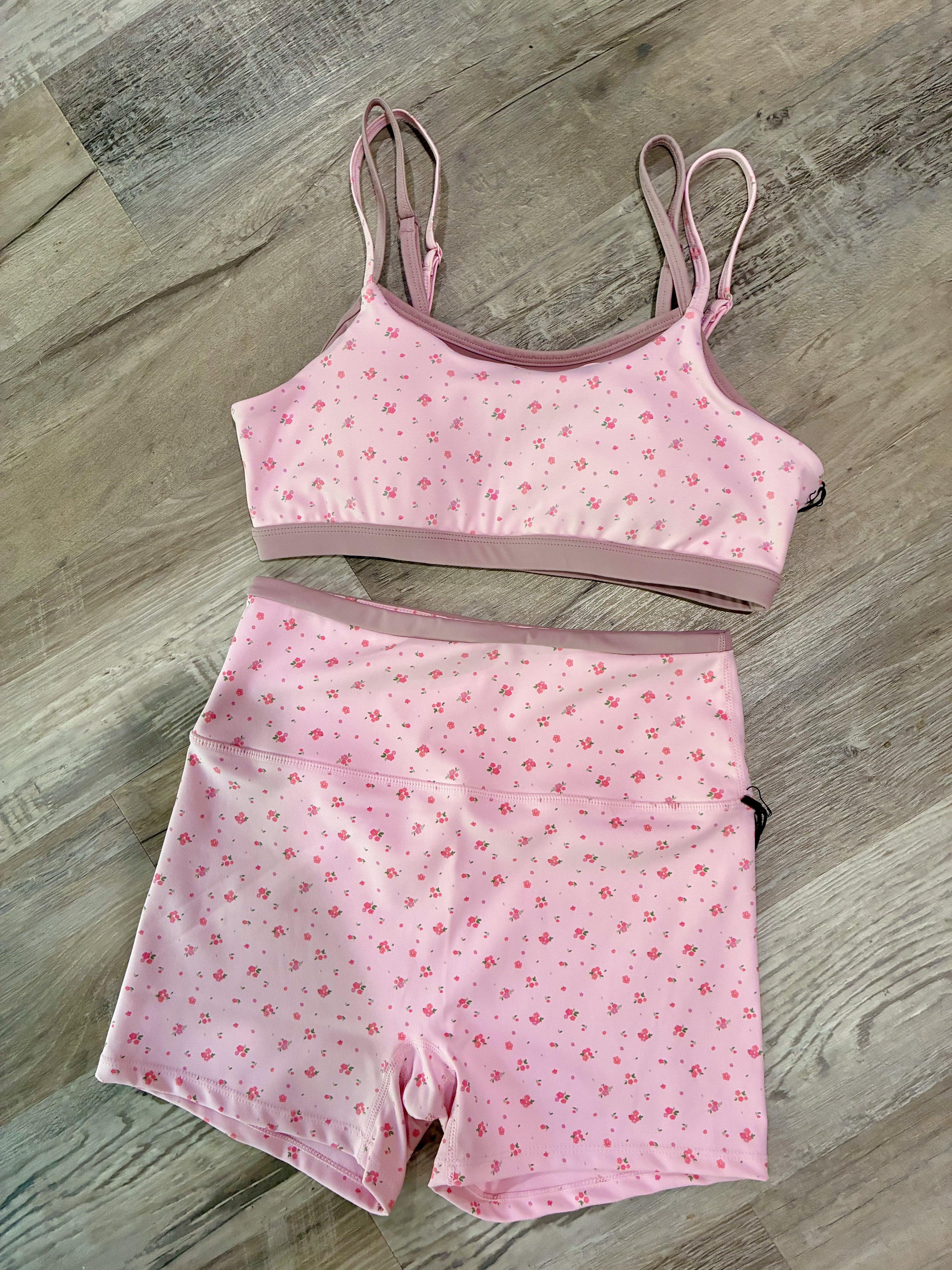 Ditsy Floral Biker Set