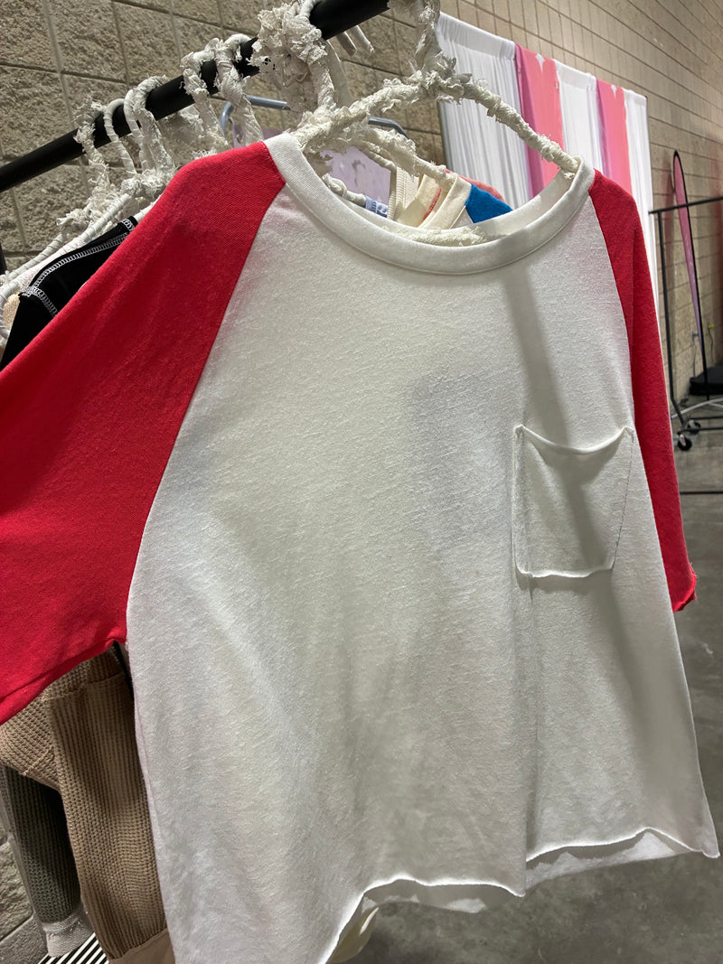 Apple Baseball Tee