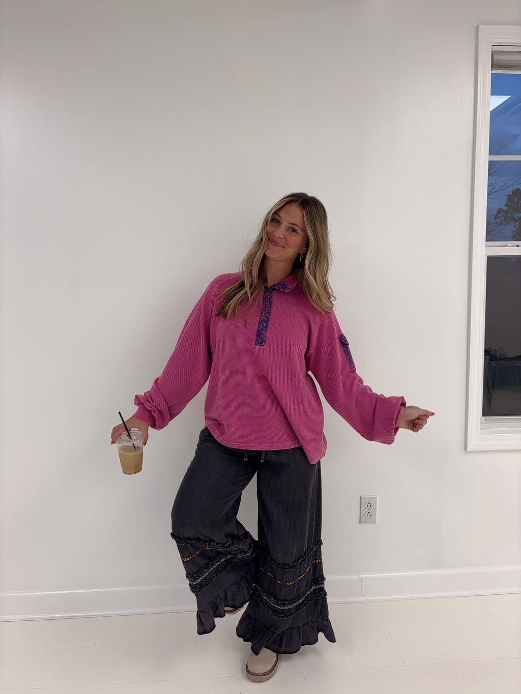 Lily Fray Ruffle Pants