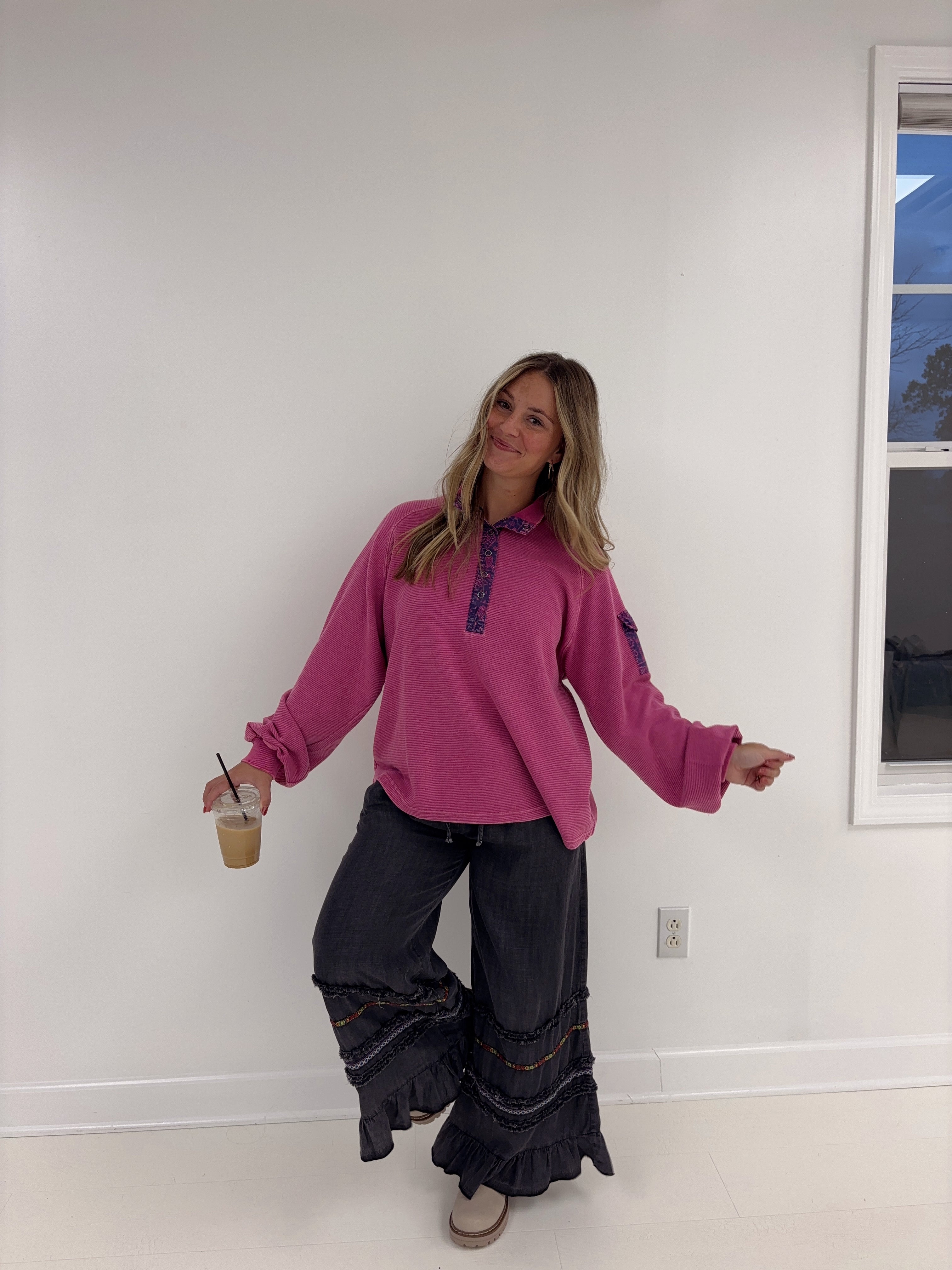 Lily Fray Ruffle Pants