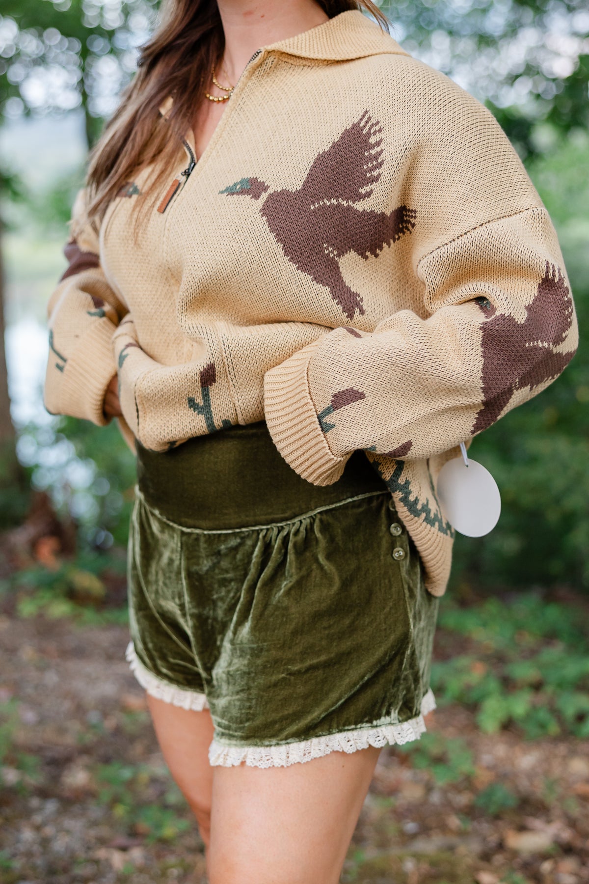 Mountain Mama Velvet Shorts
