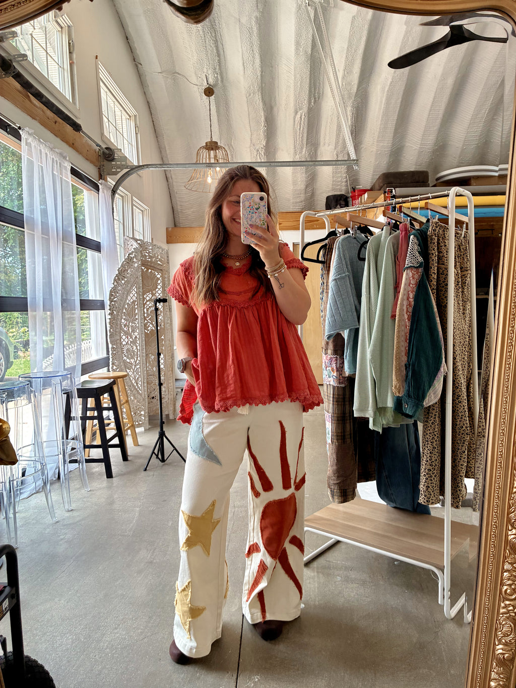 Over The Moon Patch Pants