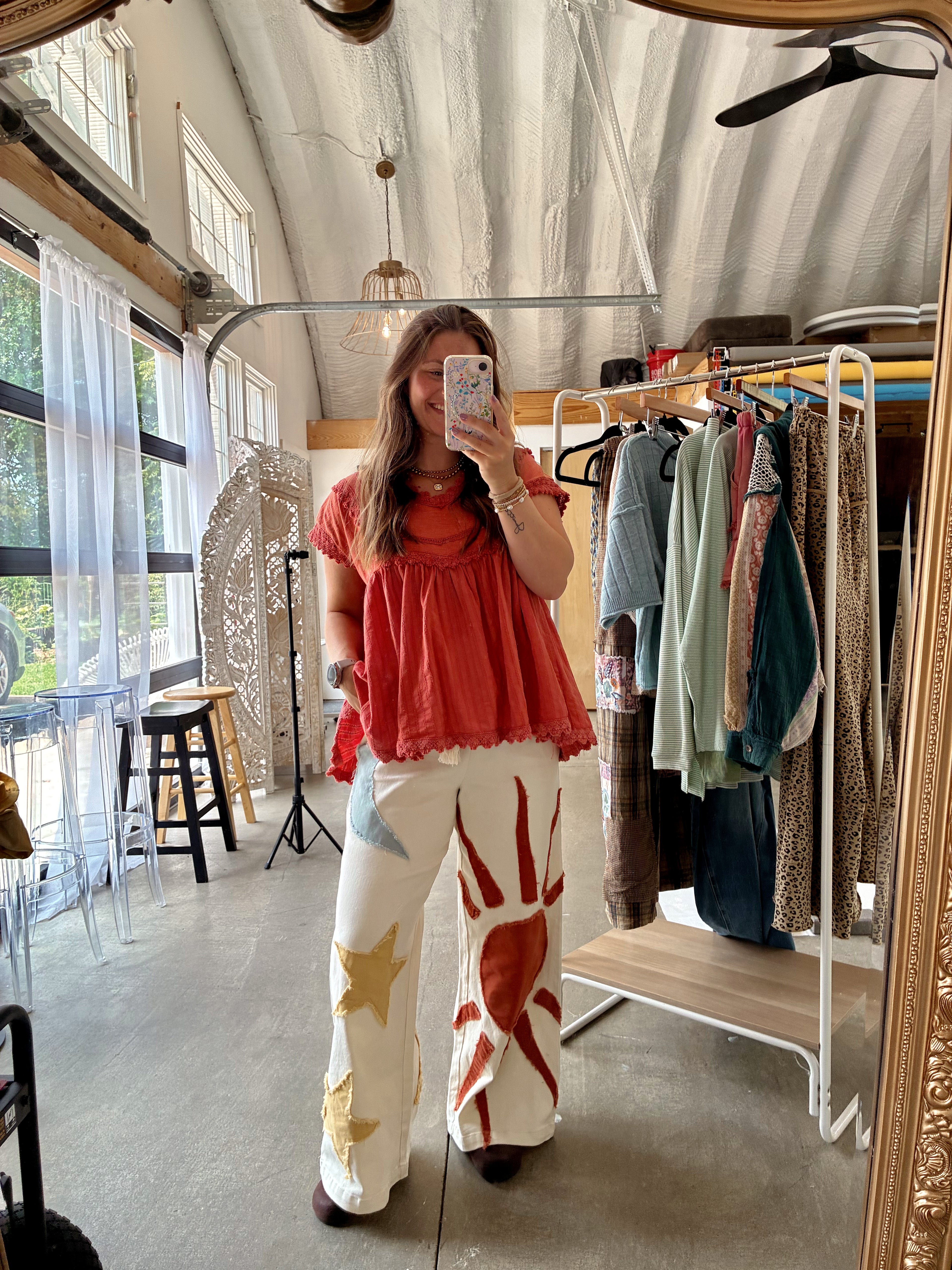Over The Moon Patch Pants